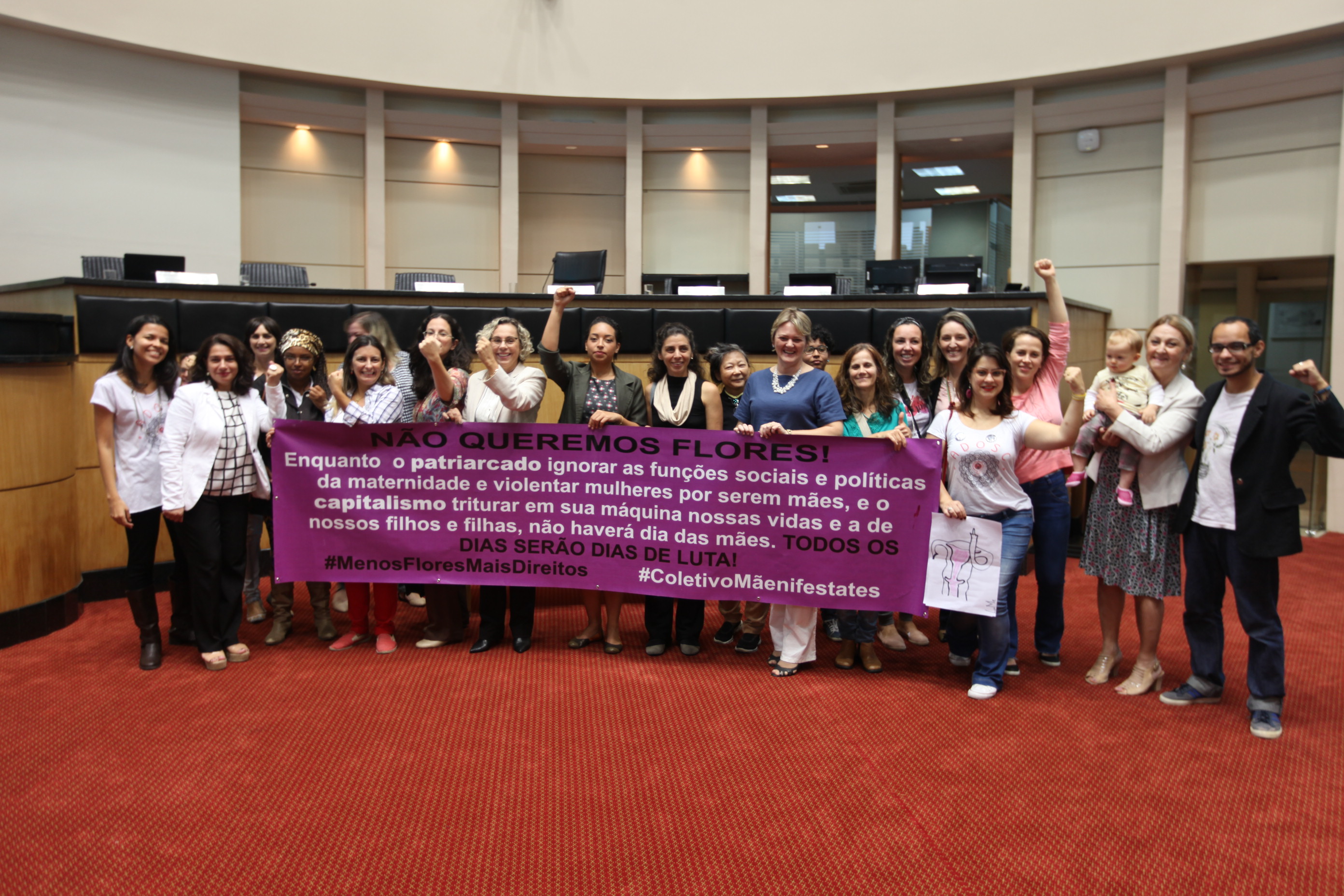 Coletivos de Mulheres Apresentam Manifesto (Mãenifesto) no Plenário da Alesc. Foto: Fábio Queiroz / Agência AL