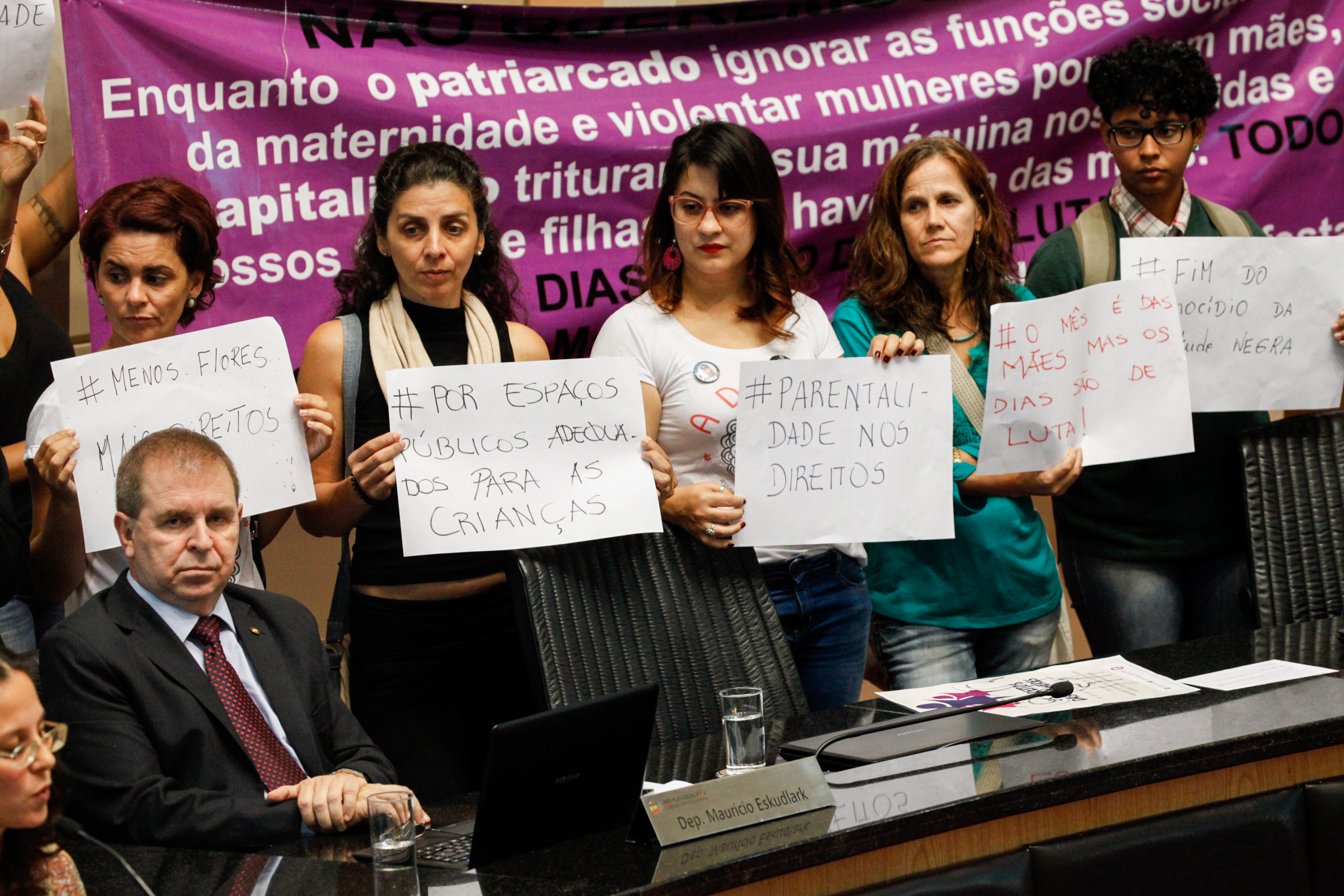 Coletivos de Mulheres Apresentam Manifesto (Mãenifesto) no Plenário da Alesc. Foto: Vitor Shimomura / Agência AL