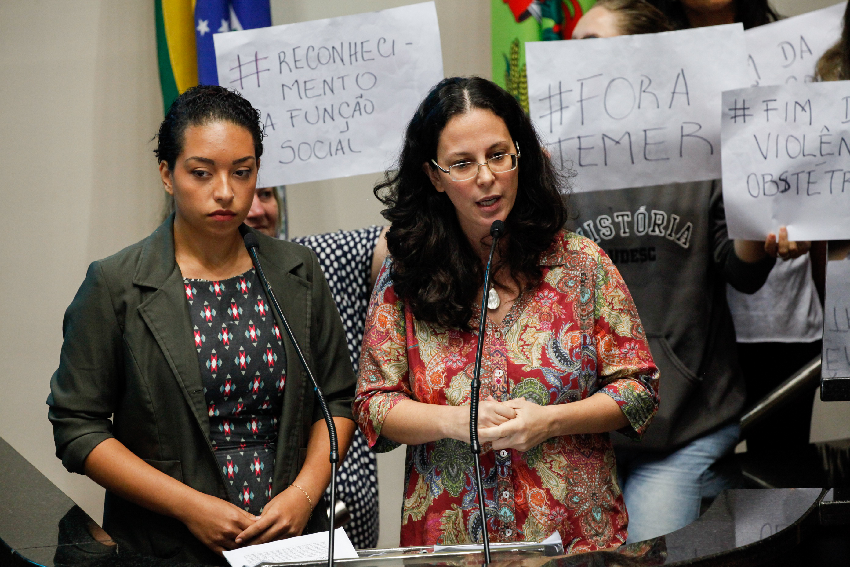 Coletivos de Mulheres Apresentam Manifesto (Mãenifesto) no Plenário da Alesc. Foto: Vitor Shimomura / Agência AL