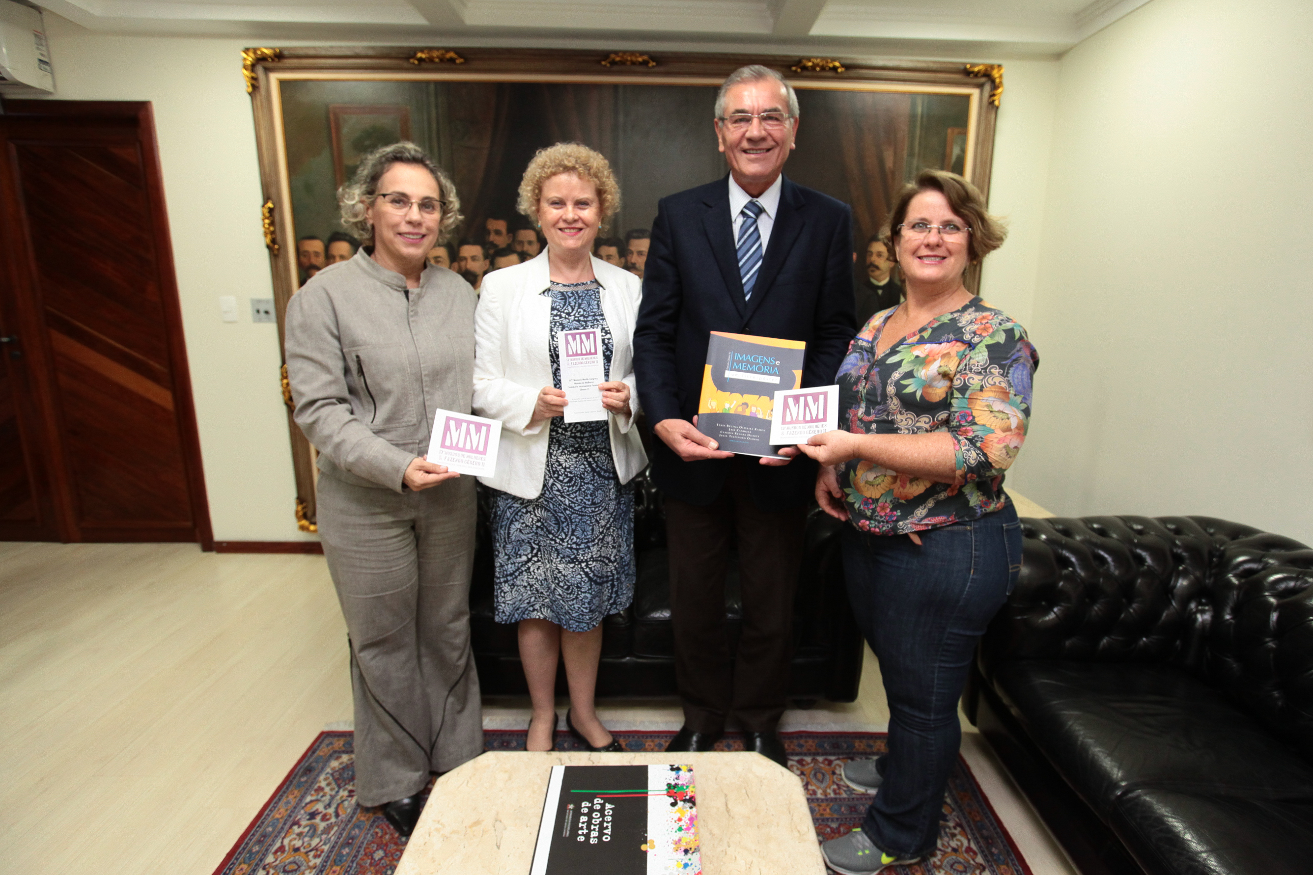 Presidente da Alesc recebe organizadoras do Women’s Worlds Congress