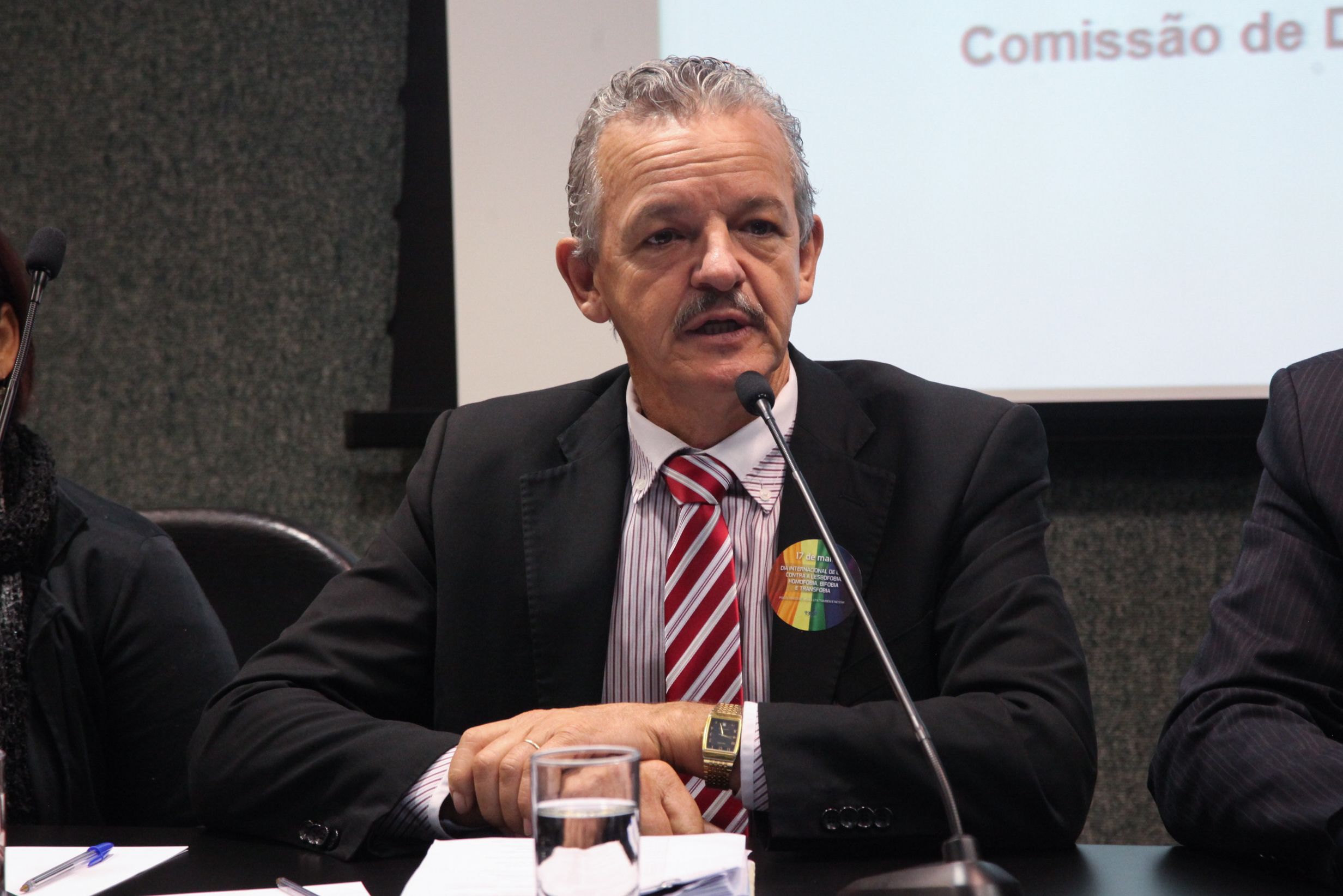 Deputado Dirceu Dresch (PT). Comissão dos Direitos Humanos Promove Audiência Pública Sobre Dia Internacional Contra LGBTfobia