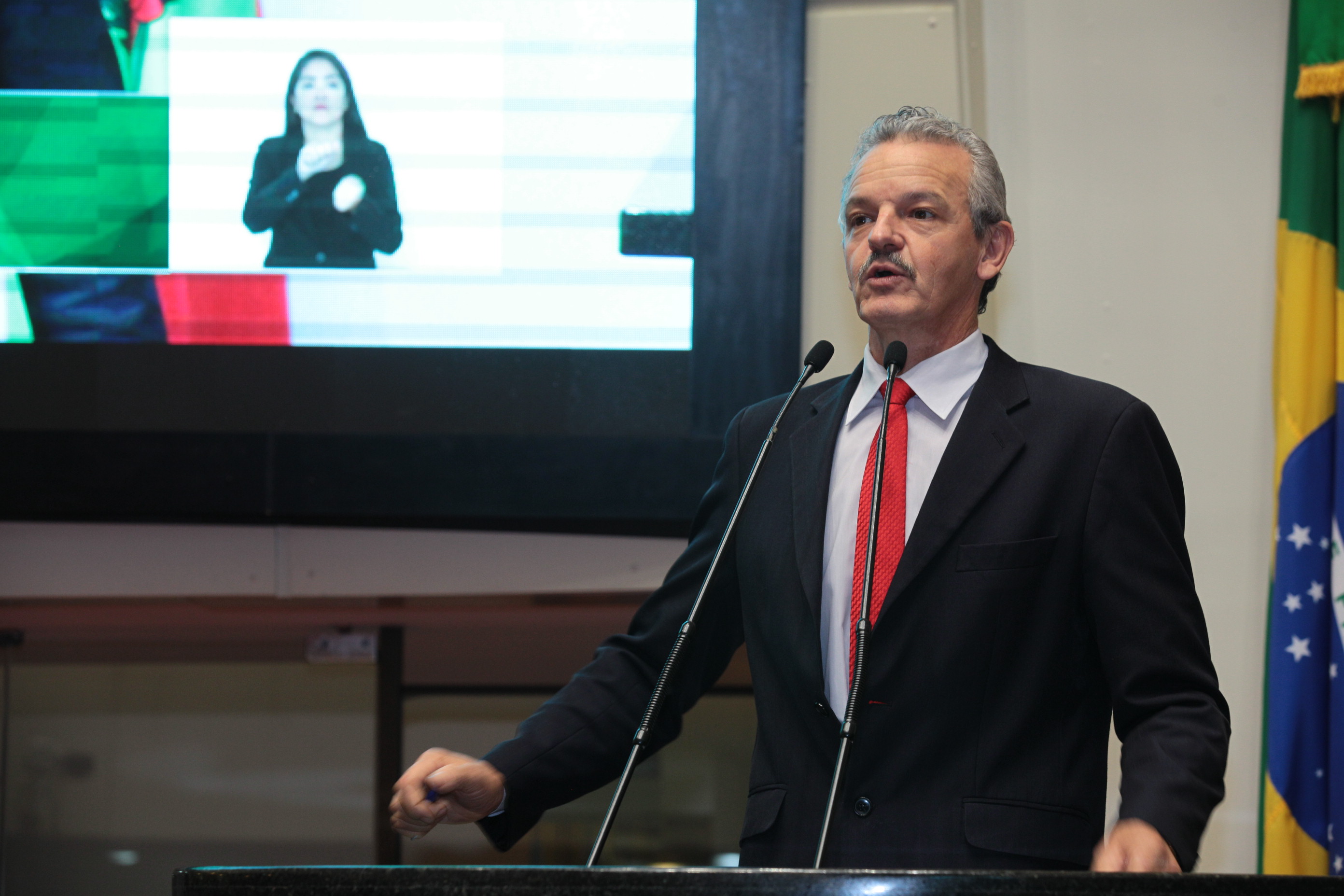 Deputado Dirceu Dresch (PT). Sessão Ordinária. Foto: Solon Soares / Agência AL