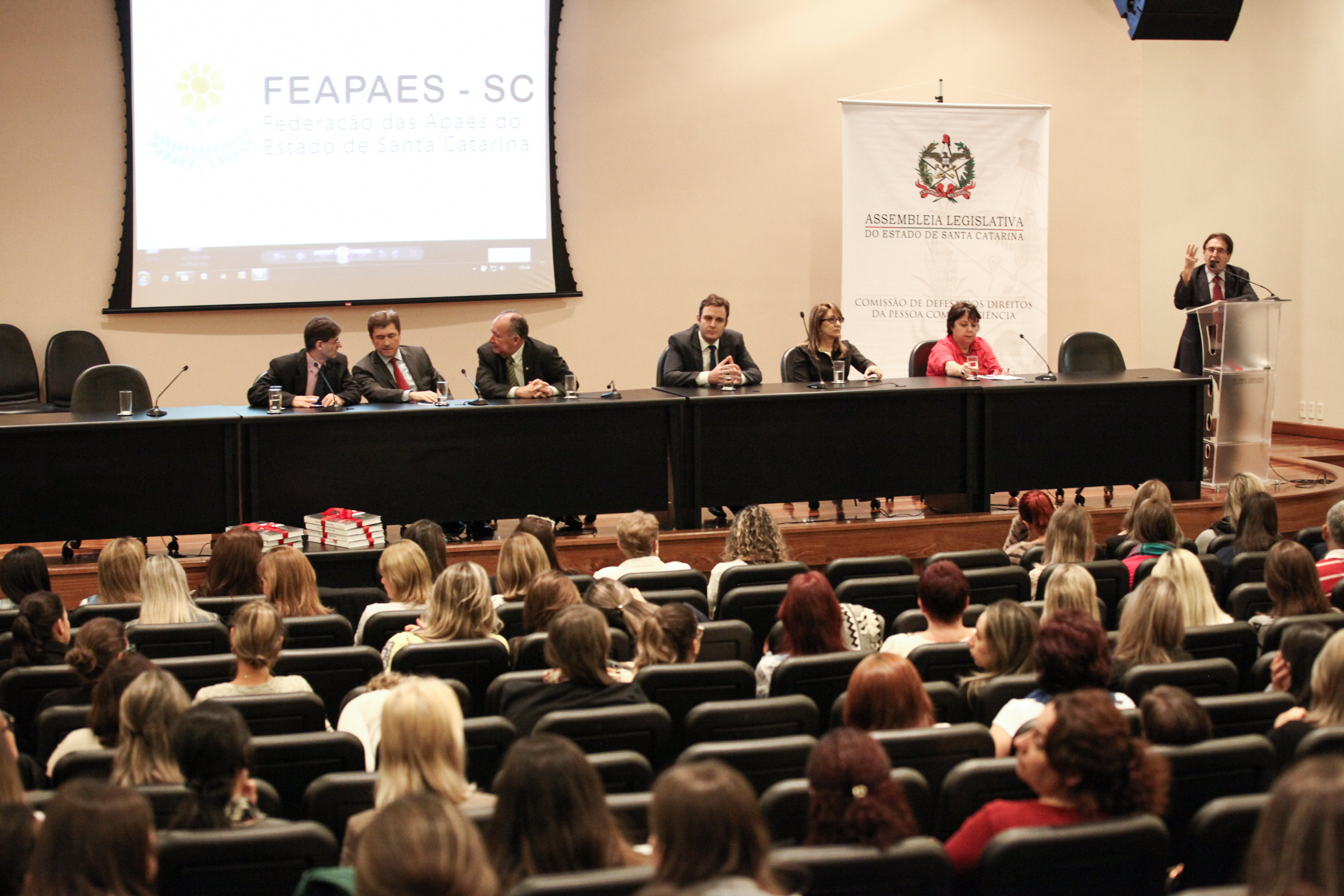 IV Seminário de Saúde e Prevenção das Deficiências das APAEs de Santa Catarina.