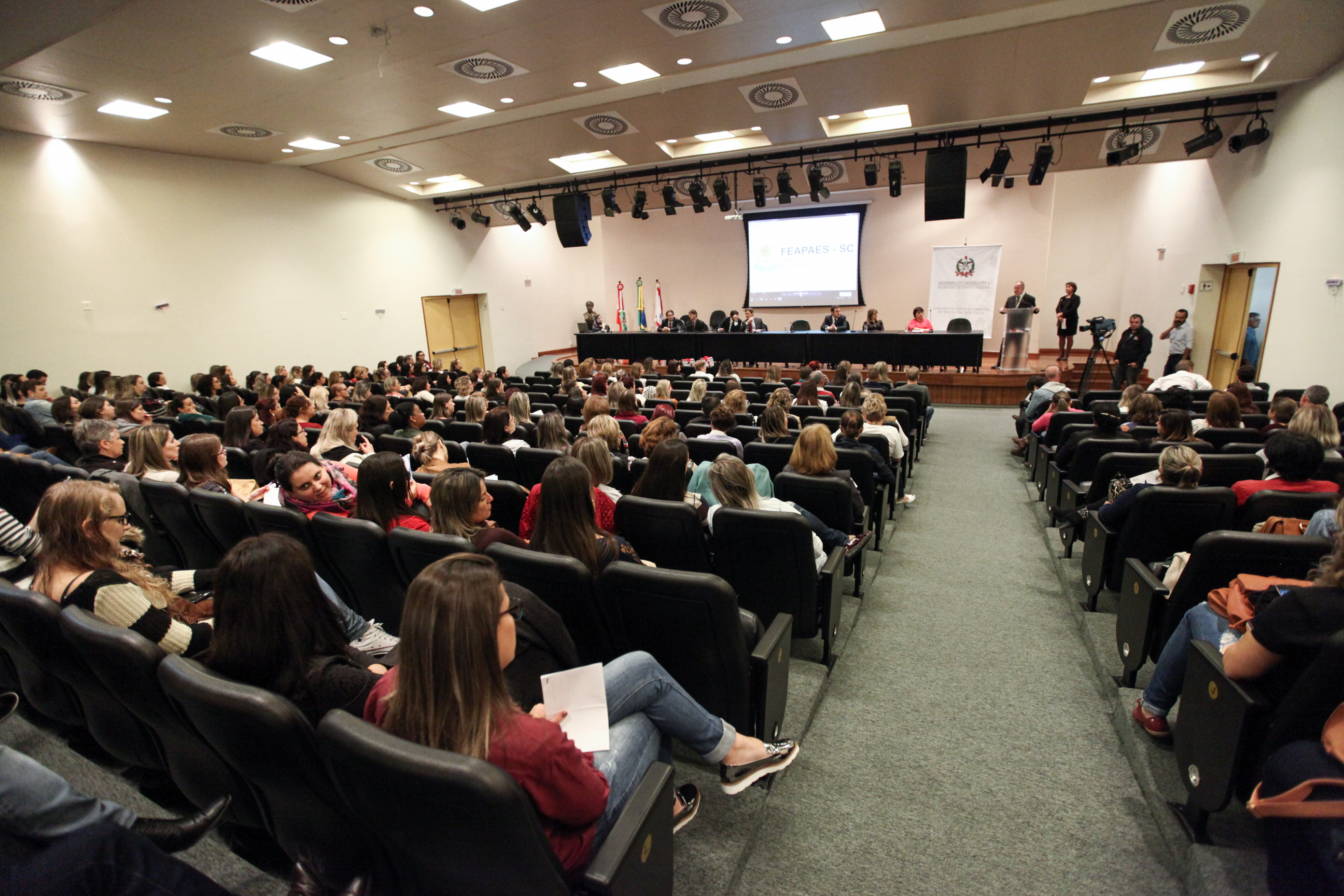 IV Seminário de Saúde e Prevenção das Deficiências das APAEs de Santa Catarina.