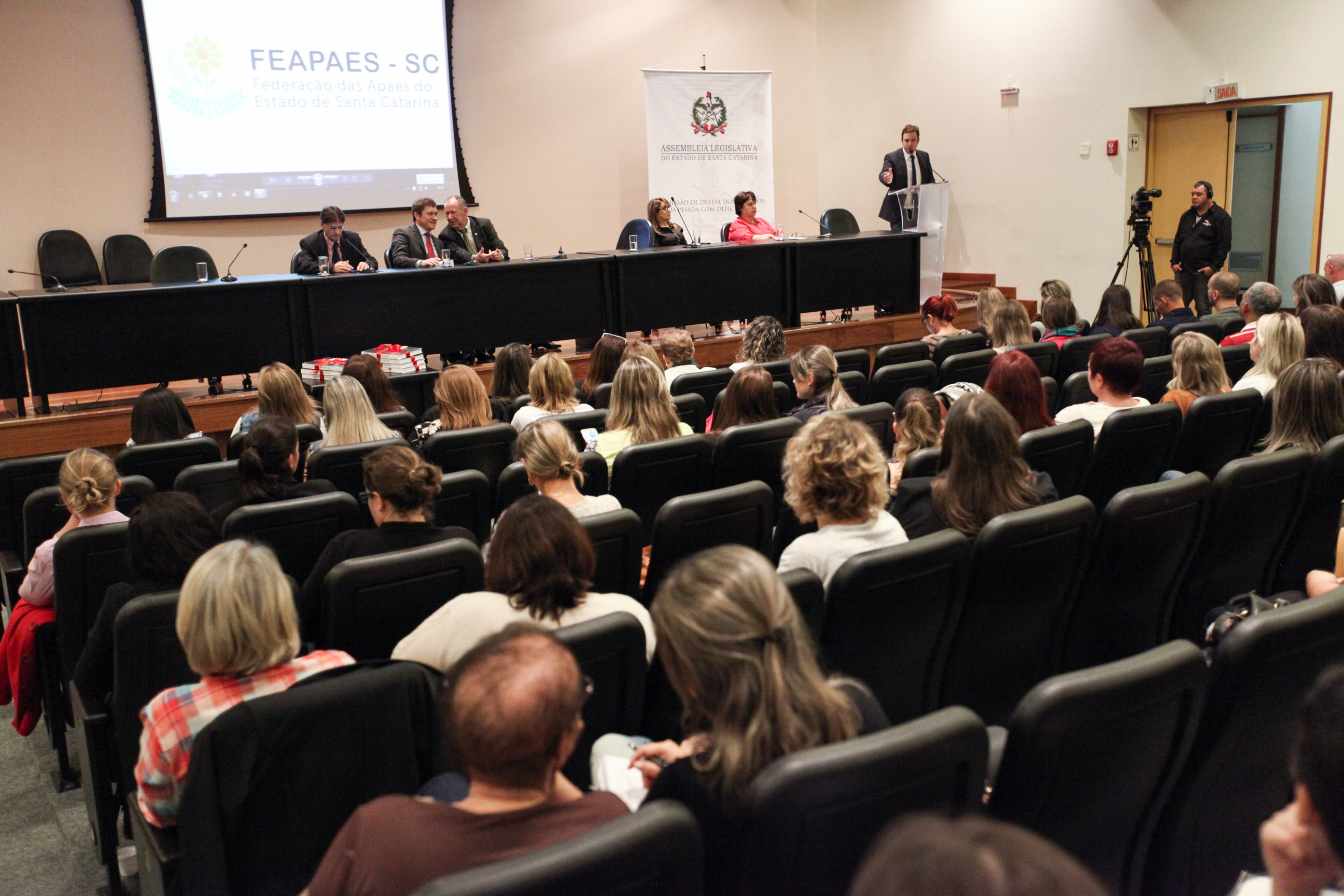 IV Seminário de Saúde e Prevenção das Deficiências das APAEs de Santa Catarina.