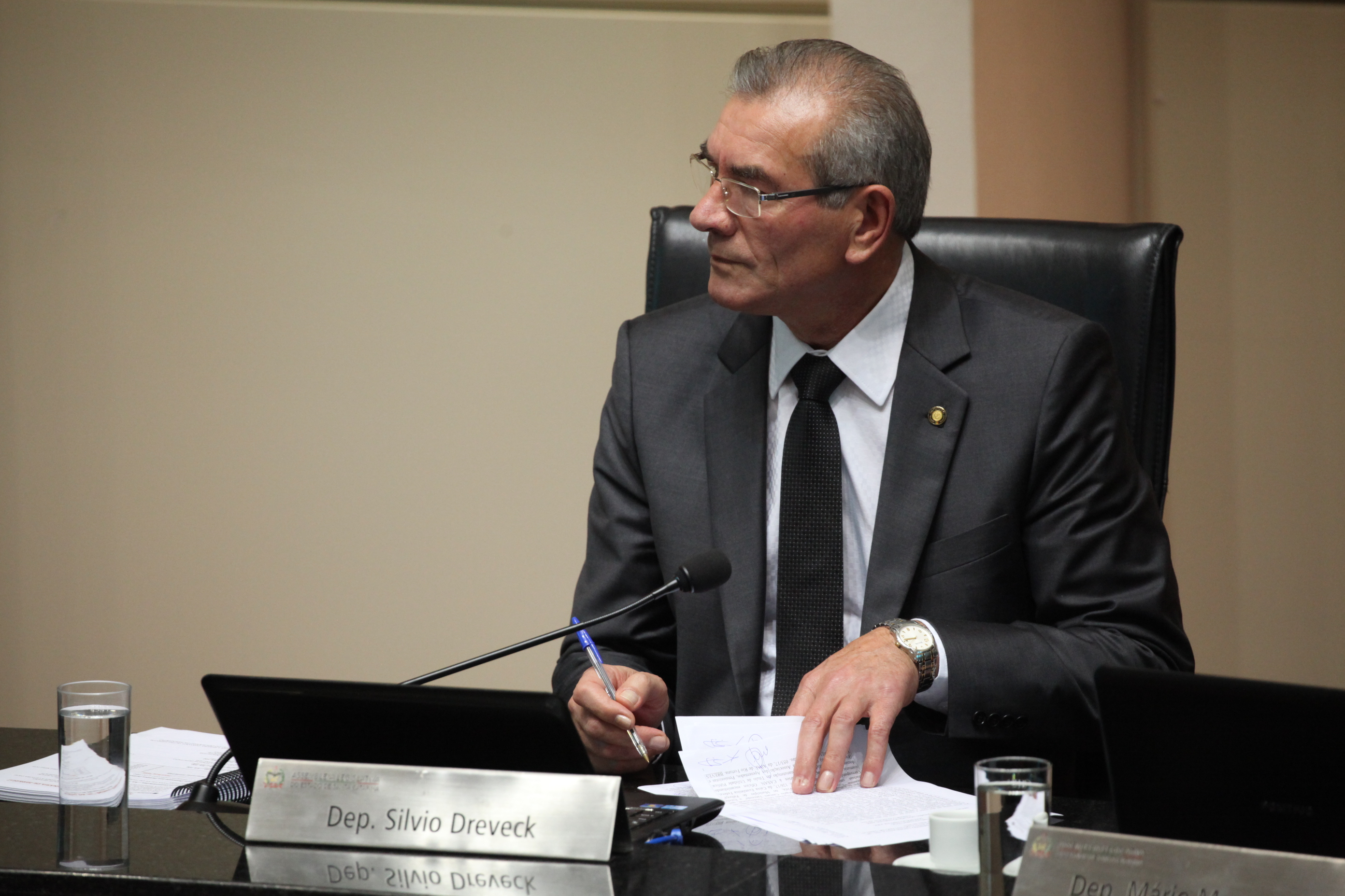 Sessão Ordinária. Deputado Silvio Dreveck (PP). Foto: Miriam Zomer / Agência AL