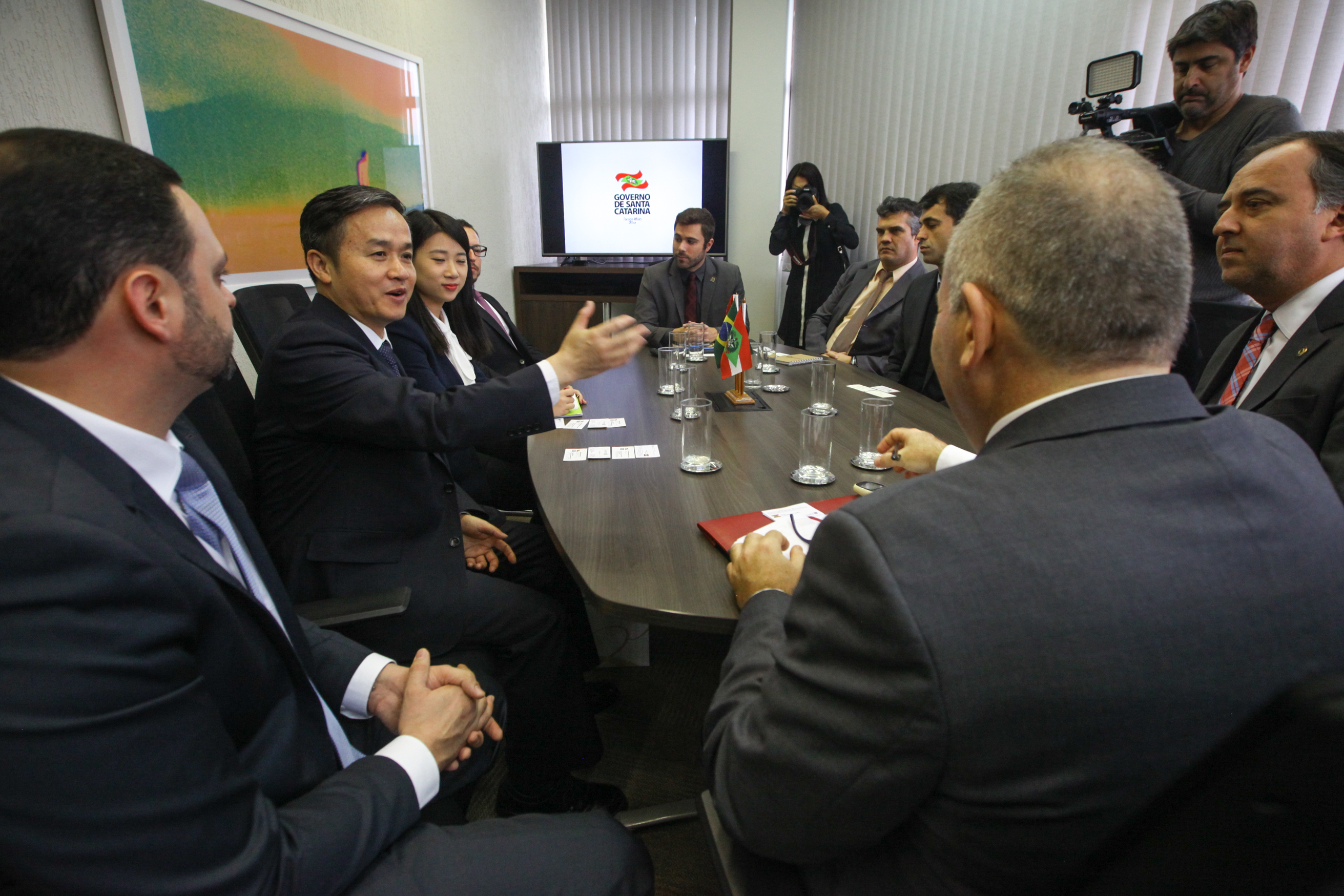 Comitiva chinesa visita Centro Administrativo. Foto: Karina Ferreira / Agência AL