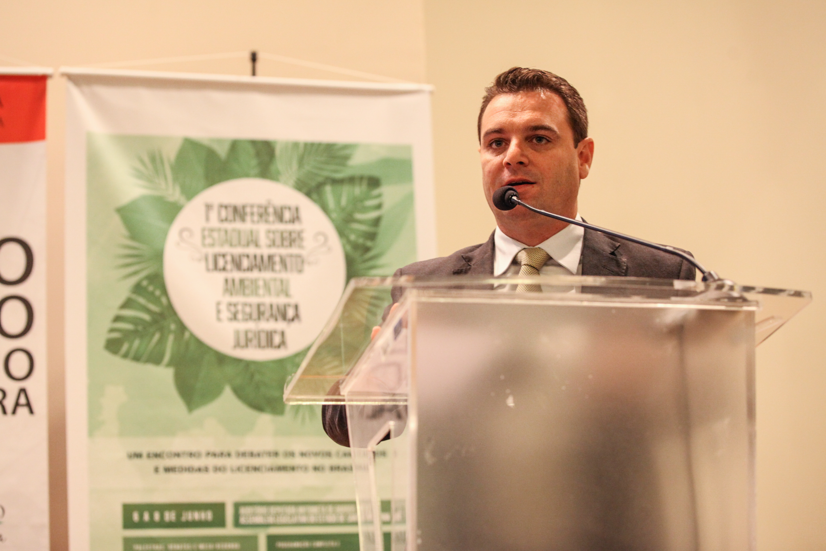 César Souza Júnior. 1ª Conferência Estadual sobre Licenciamento Ambiental e Segurança Jurídica. Foto: Karina Ferreira / Agência AL.