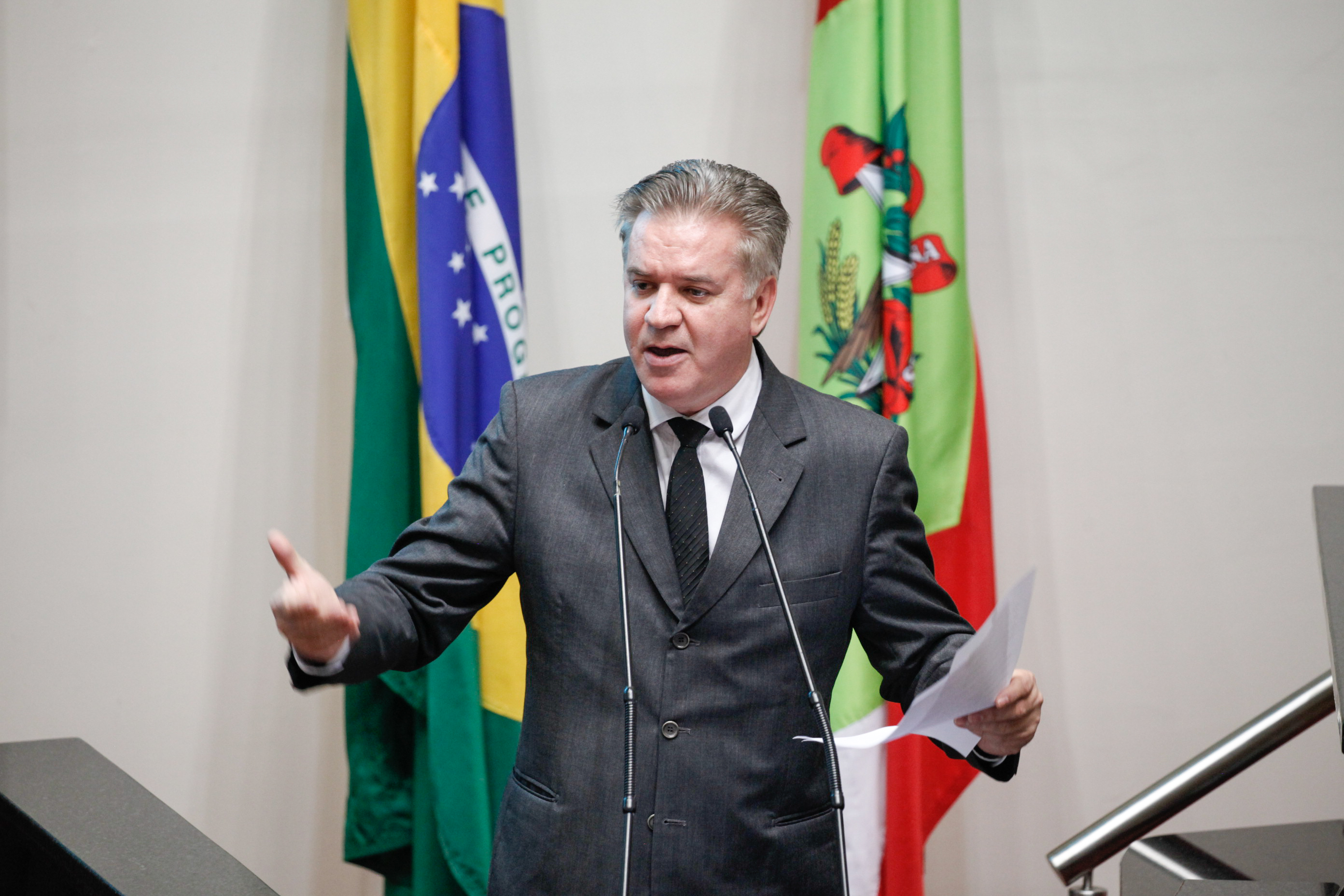 Sessão Ordinária. Deputado César Valduga (PCdoB). Foto: Karina Ferreira / Agência AL