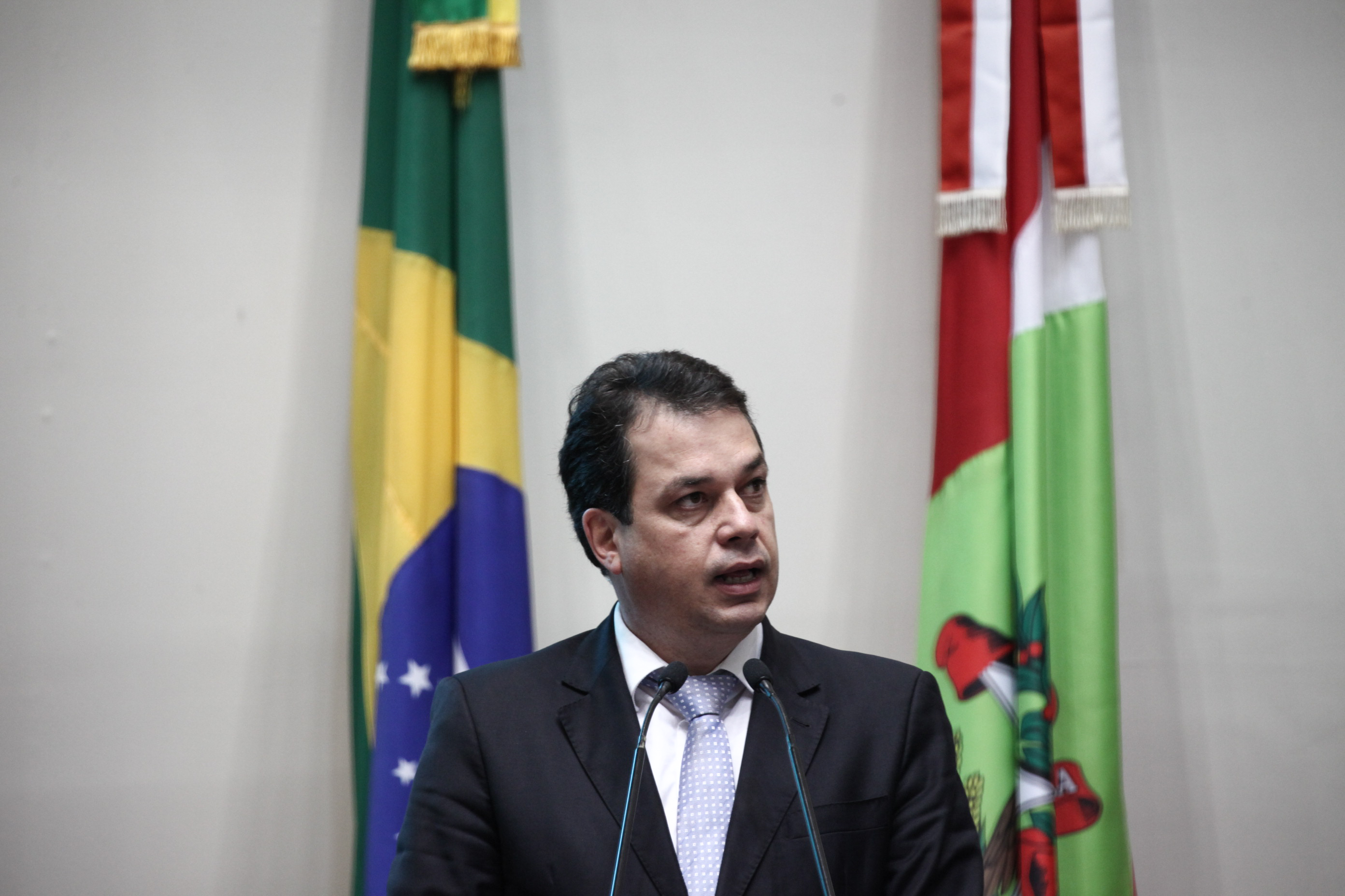 Deputado Rodrigo Minotto (PDT). Sessão Ordinária. Foto: Karina Ferreira.