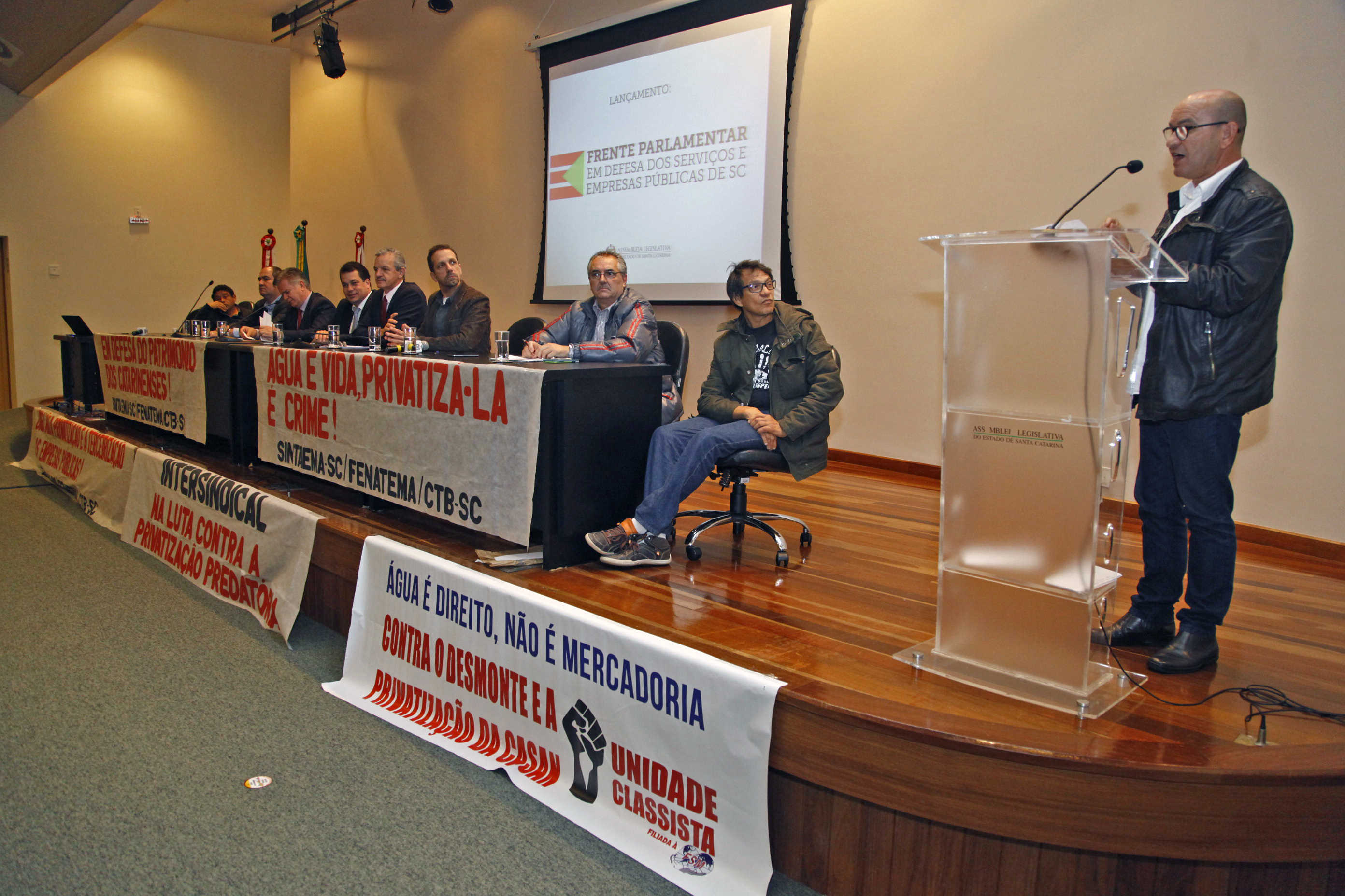 Lançamento da Frente Parlamentar em Defesa do Serviço Público e Contra a Privatização das Empresas Estatais.
