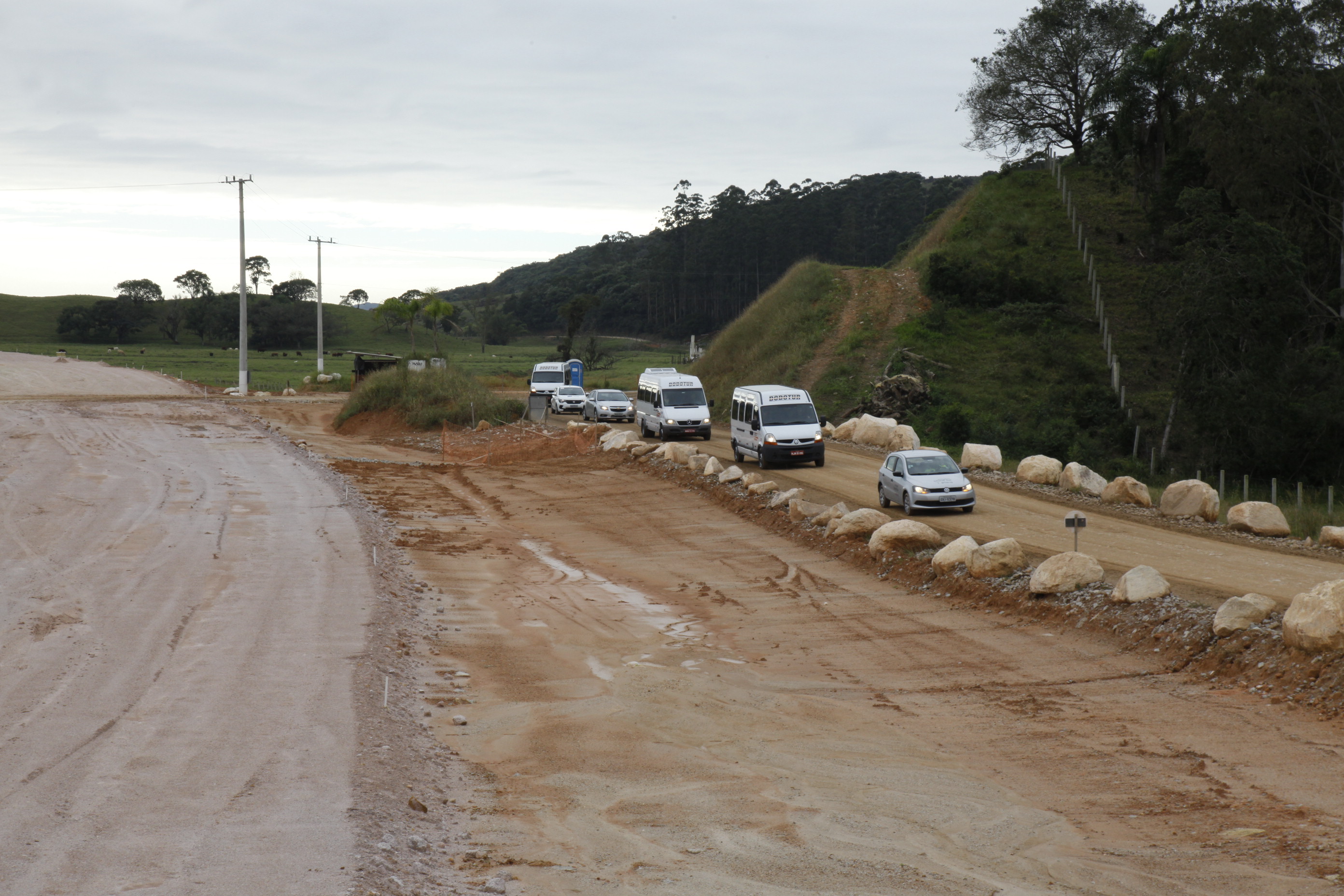 Deputados da Comissão de Transportes Visitam Obras do Contorno Viário na Grande Florianópolis.