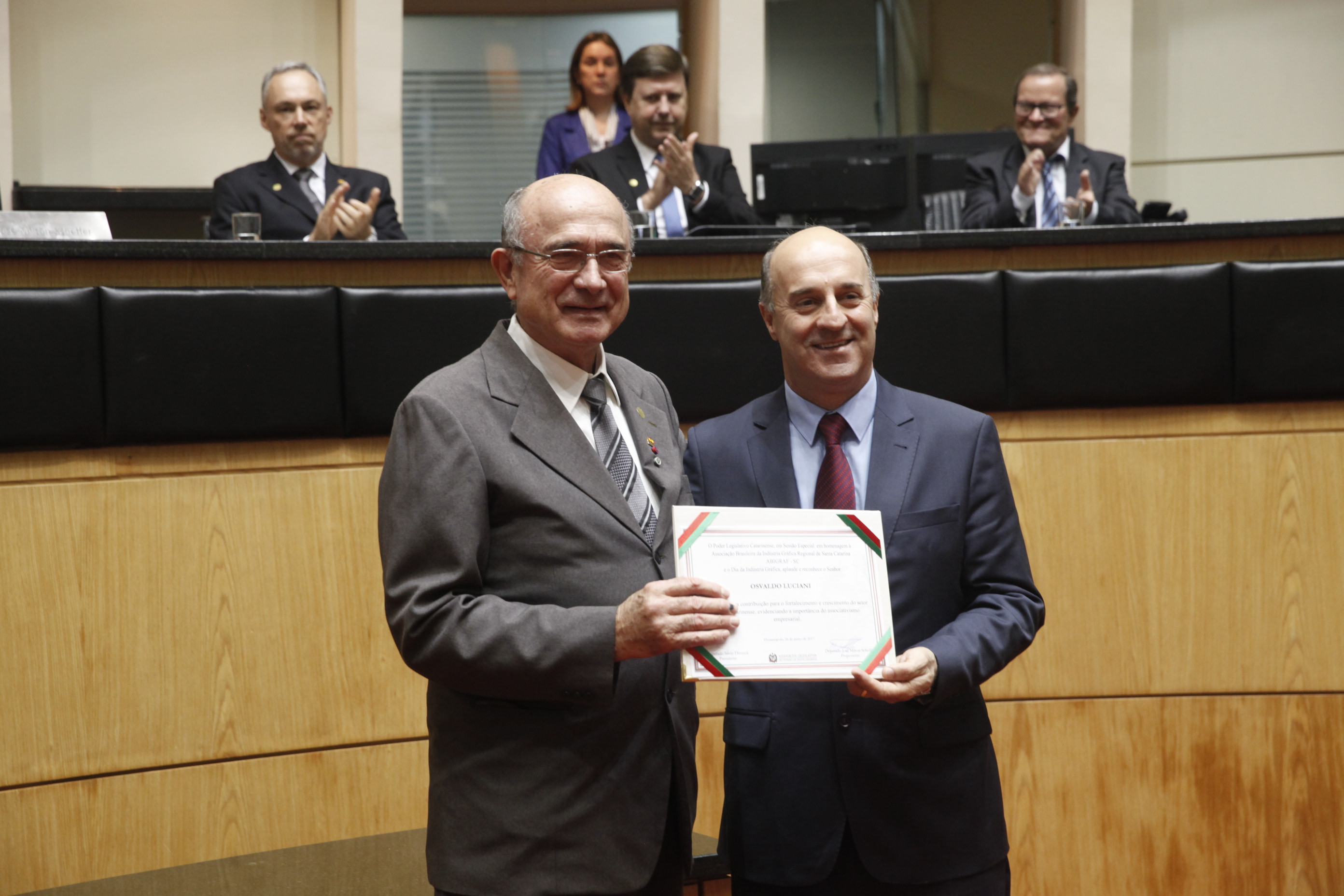 Sessão Especial em Homenagem à Abigraf - Associação Brasileira de Indústrias Gráficas - Regional de Santa Catarina