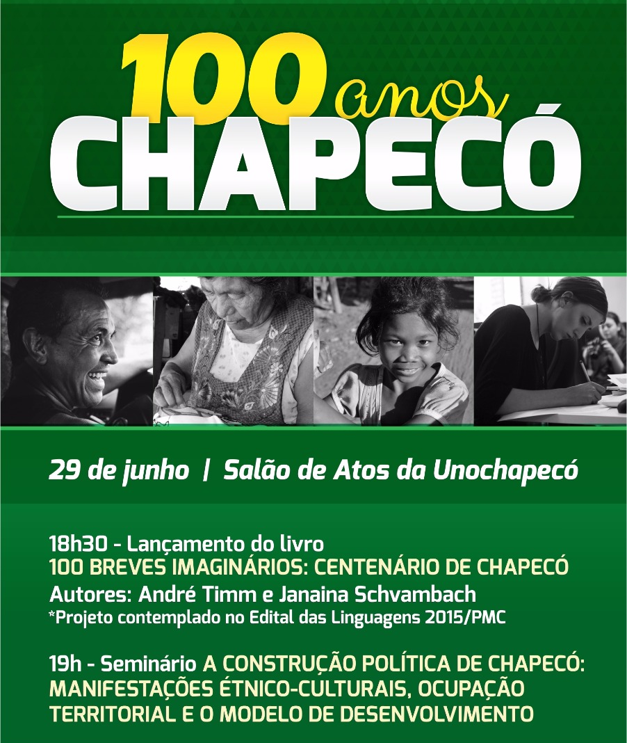 Luciane e Marcilei realizam seminário para debater a história de Chapecó no seu centenário