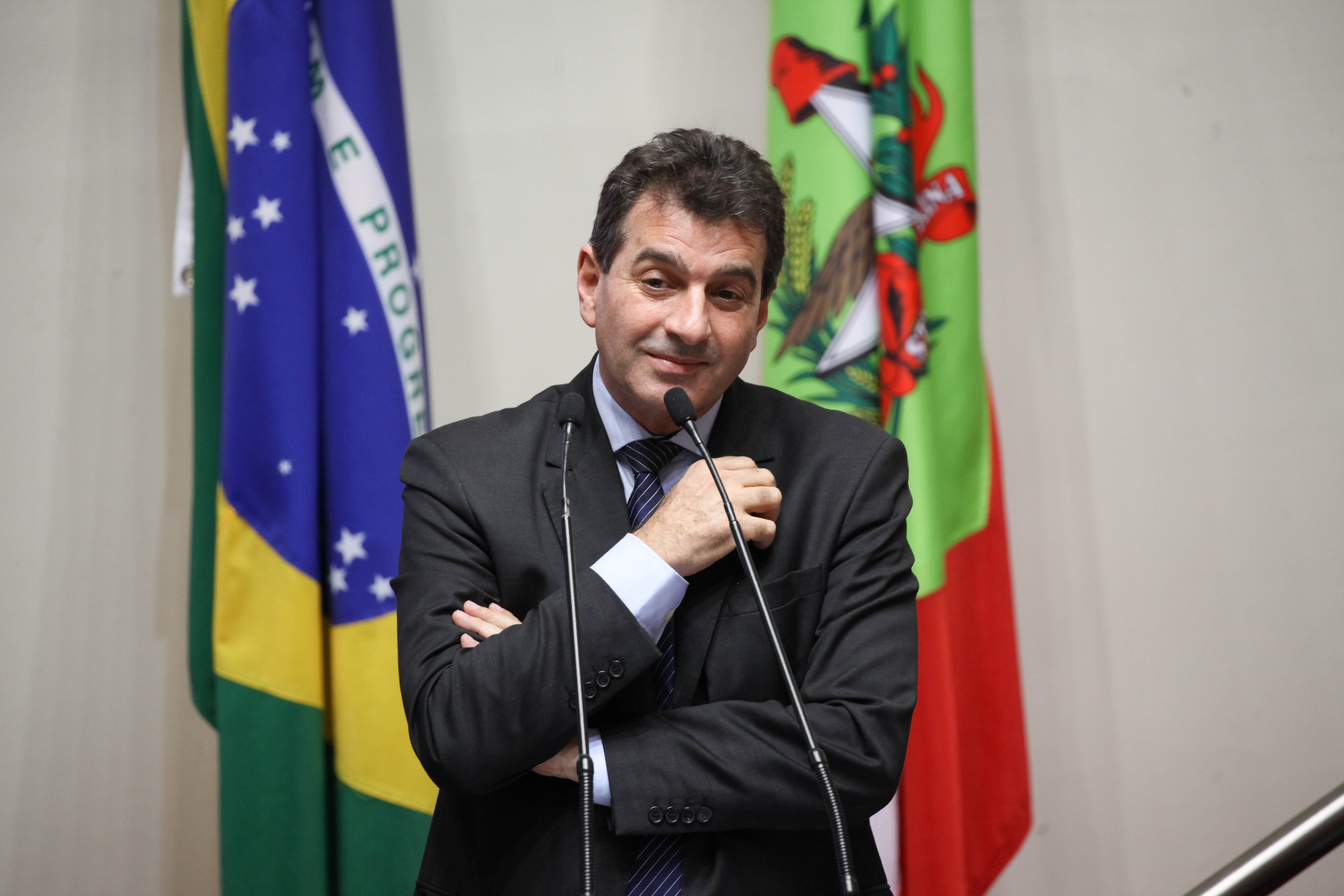 Deputado Valdir Cobalchini (PMDB). Sessão Ordinária. Foto: Karina Ferreira / Agência AL