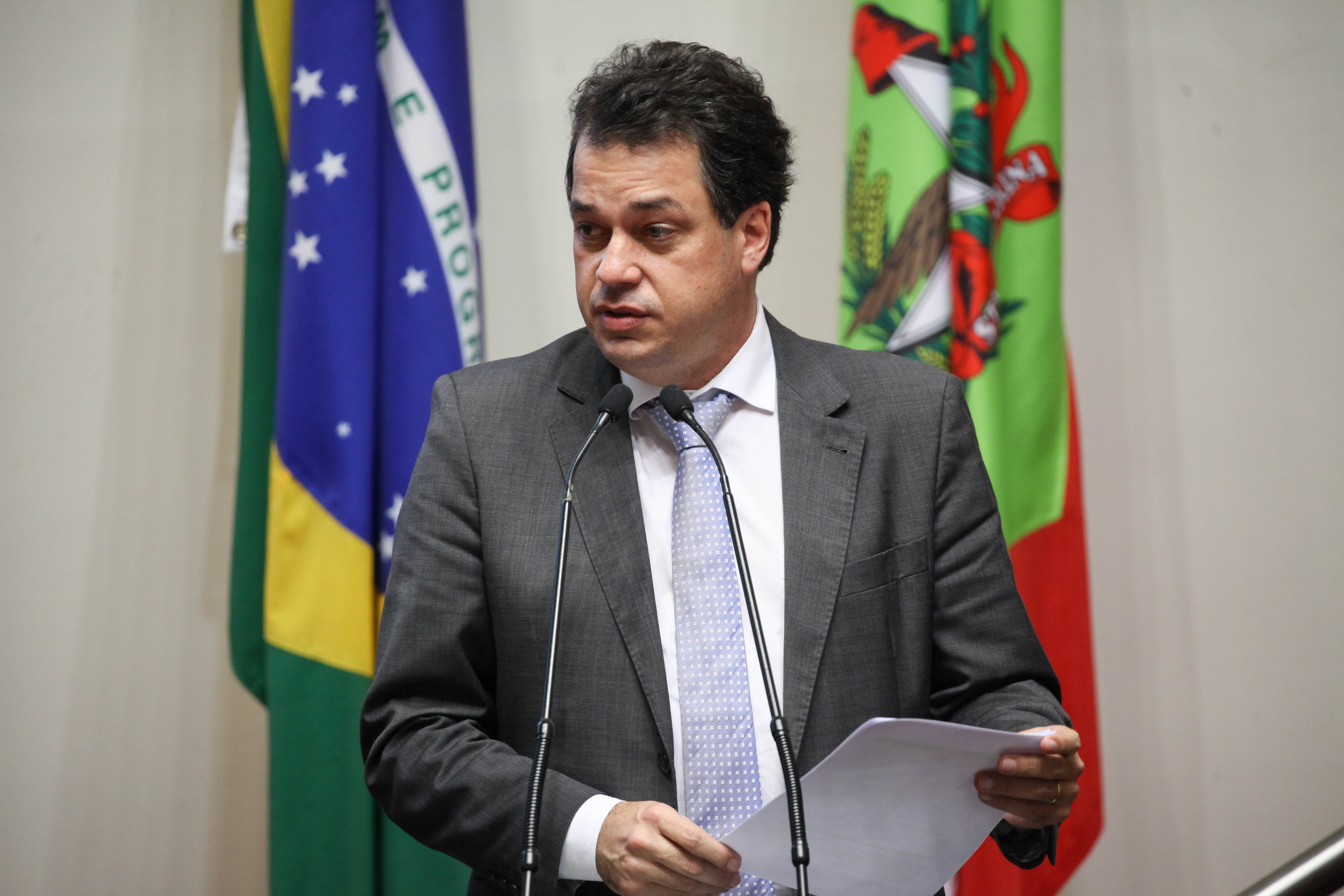 Deputado Rodrigo Minotto (PDT). Sessão Ordinária. Foto: Karina Ferreira / Agência AL