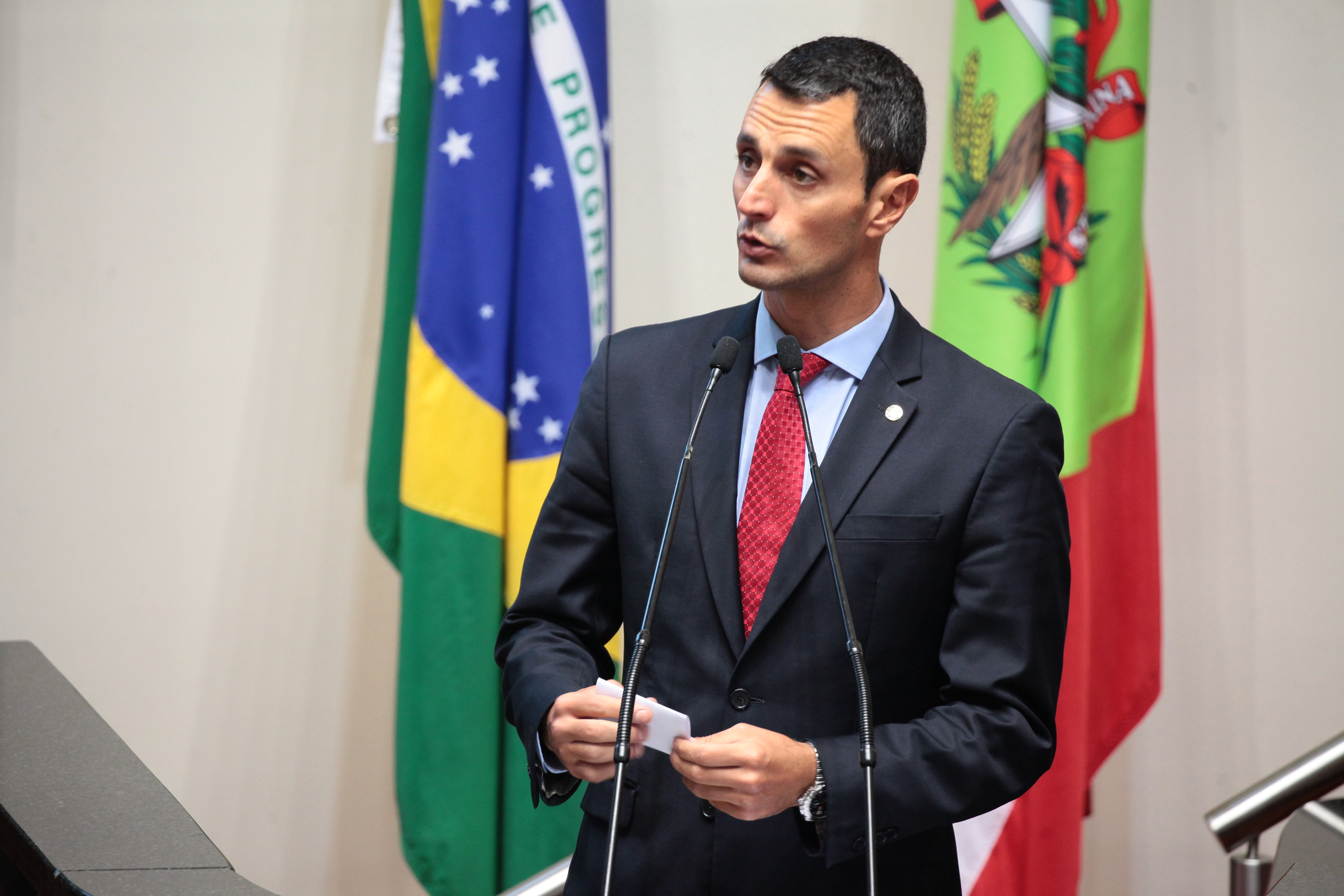 Sessão Ordinária. Deputado João Amin (PP). Foto: Miriam Zomer / Agência AL