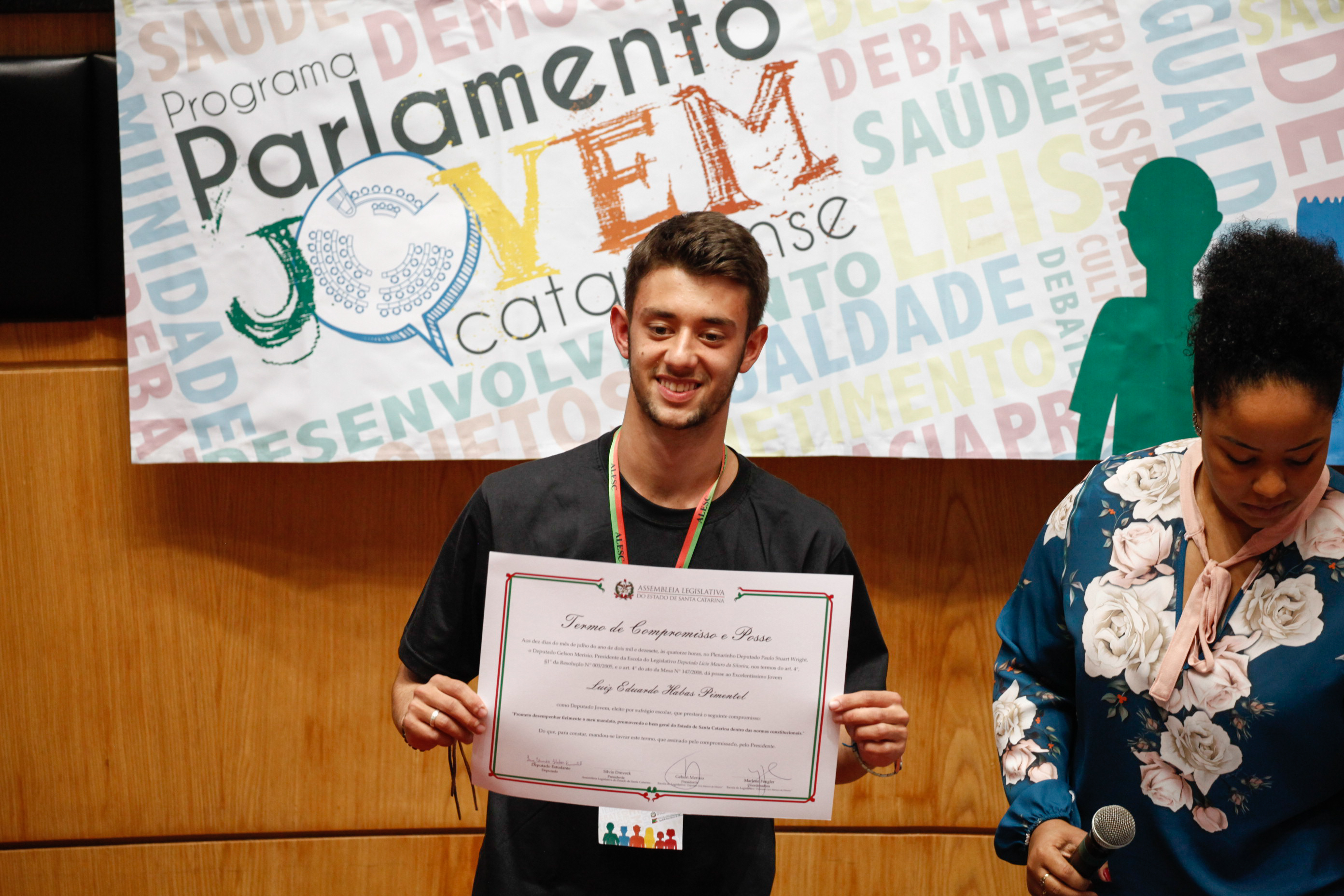 Cerimônia de Posse do Parlamento Jovem. Foto: Karina Ferreira / Agência AL