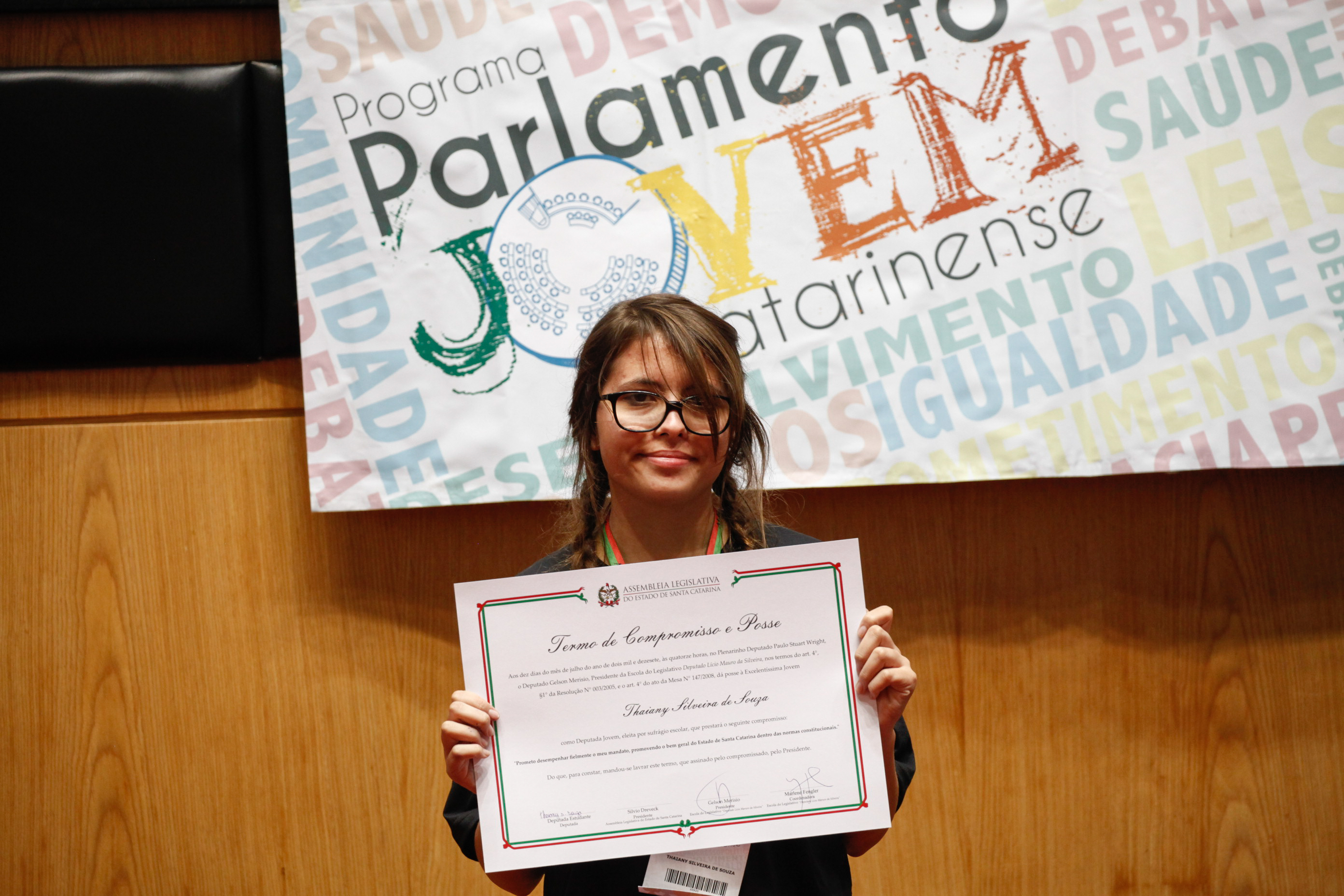 Cerimônia de Posse do Parlamento Jovem. Foto: Karina Ferreira / Agência AL