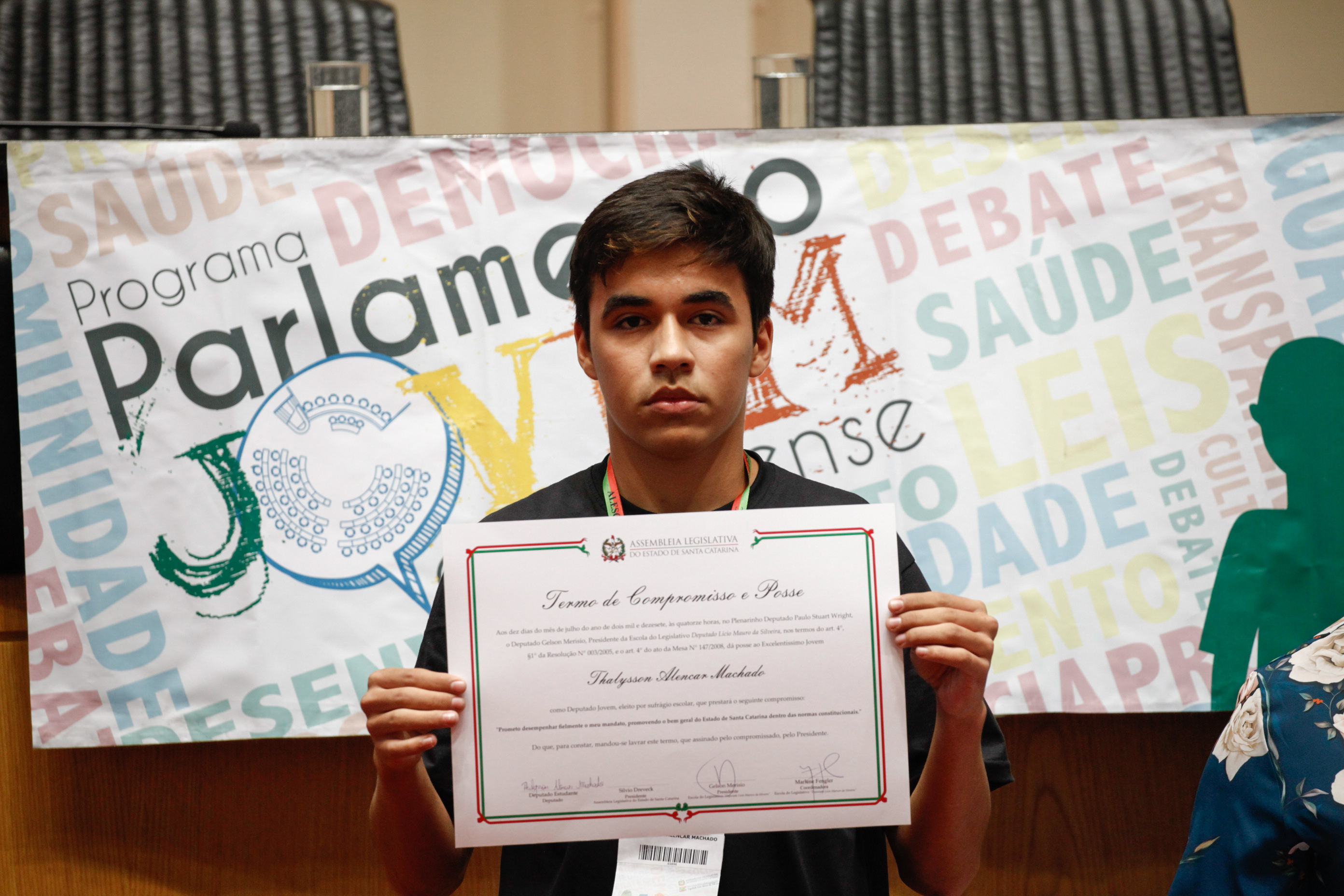 Cerimônia de Posse do Parlamento Jovem. Foto: Karina Ferreira / Agência AL