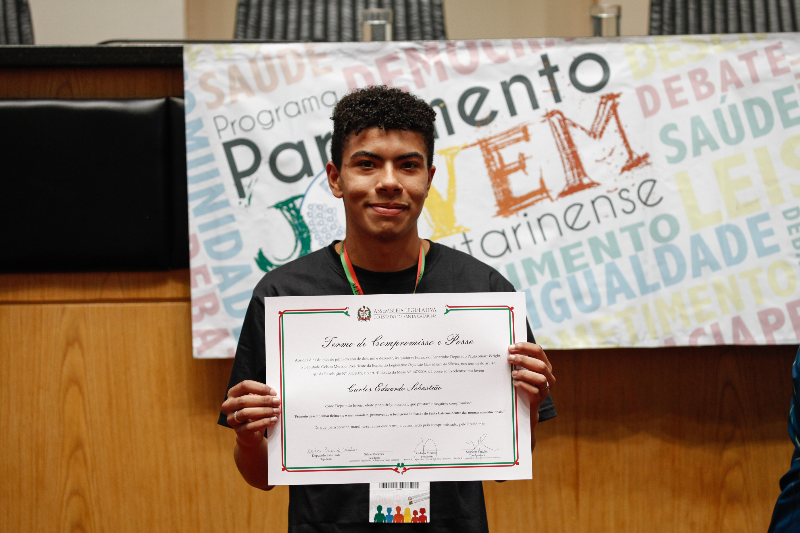 Cerimônia de Posse do Parlamento Jovem. Foto: Karina Ferreira / Agência AL
