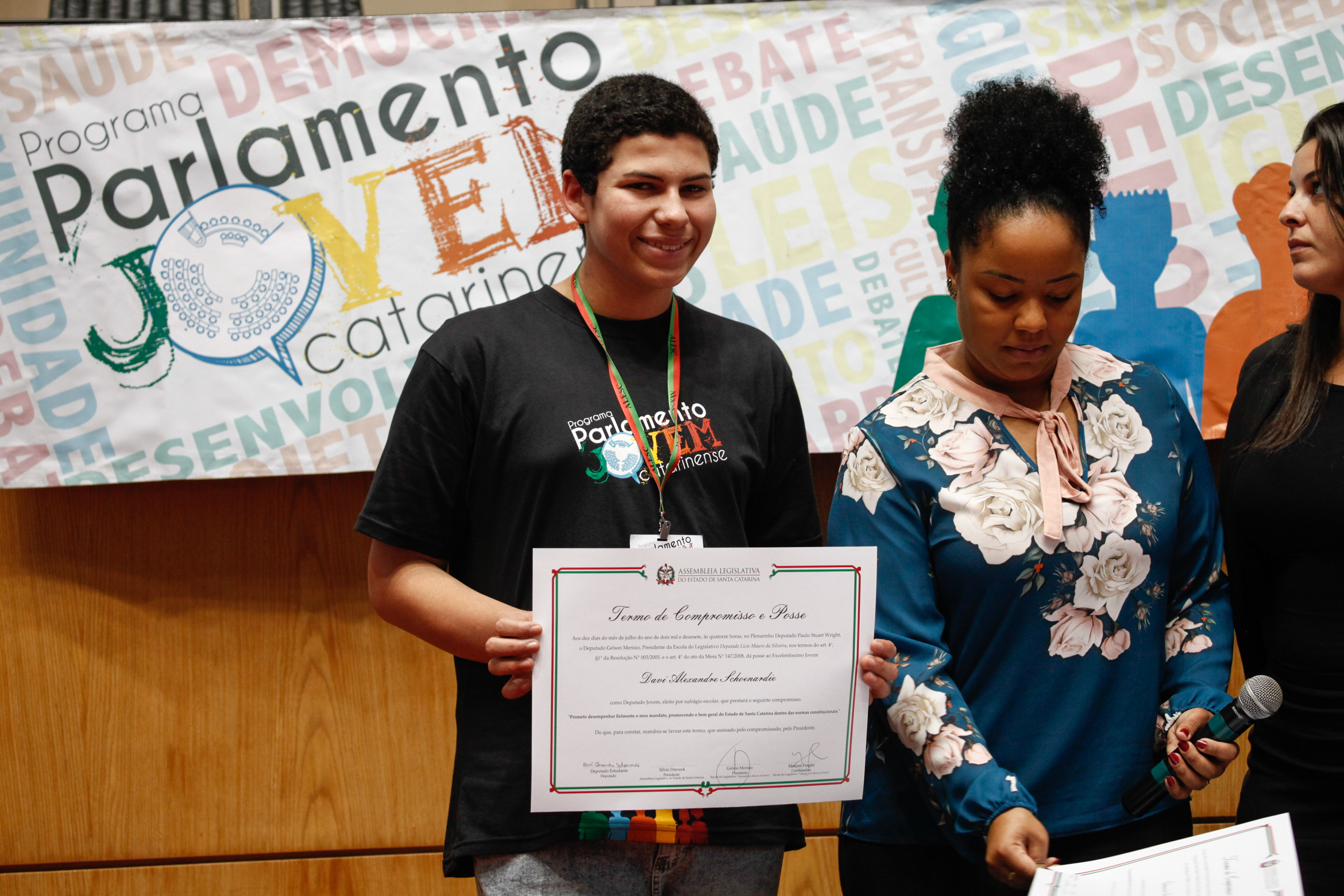 Cerimônia de Posse do Parlamento Jovem. Foto: Karina Ferreira / Agência AL