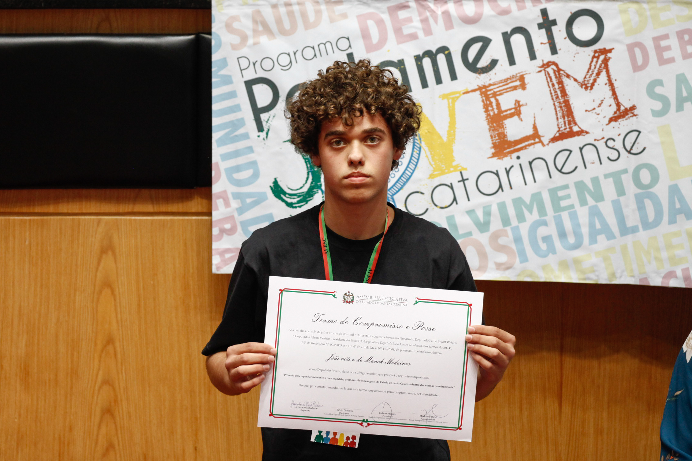Cerimônia de Posse do Parlamento Jovem. Foto: Karina Ferreira / Agência AL