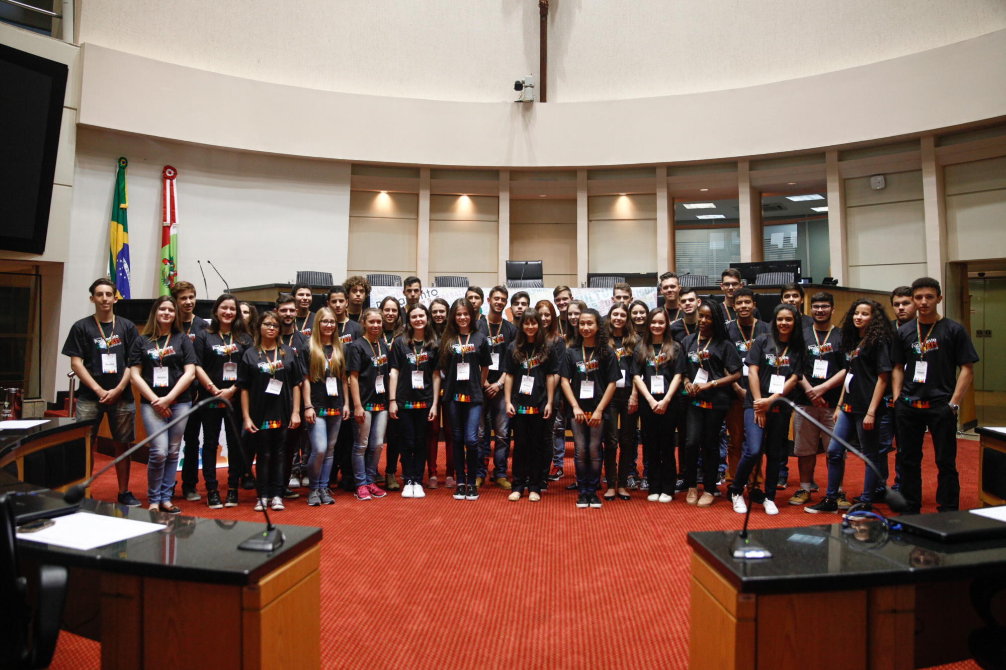 Parlamentares da 22ª edição do Parlamento Jovem tomam posse na Alesc