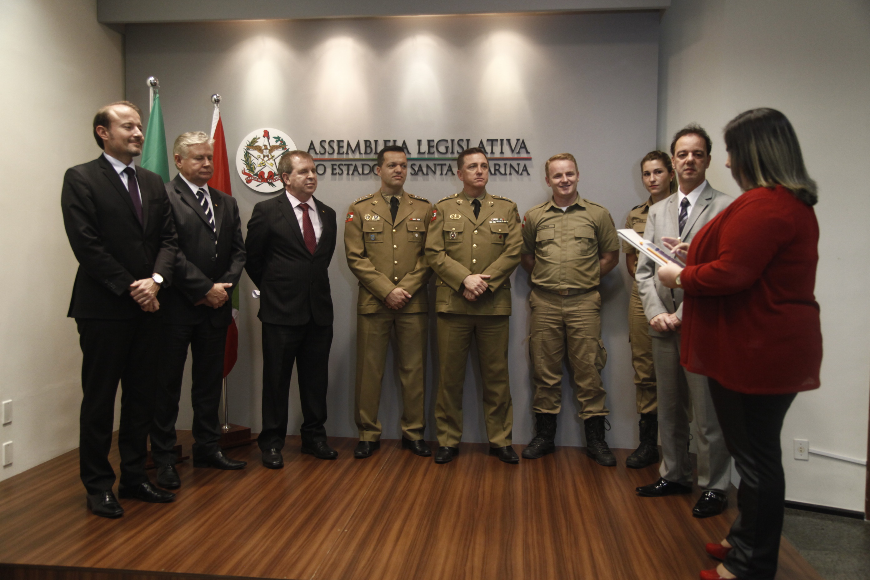 Homenagem aos Policiais Militares.