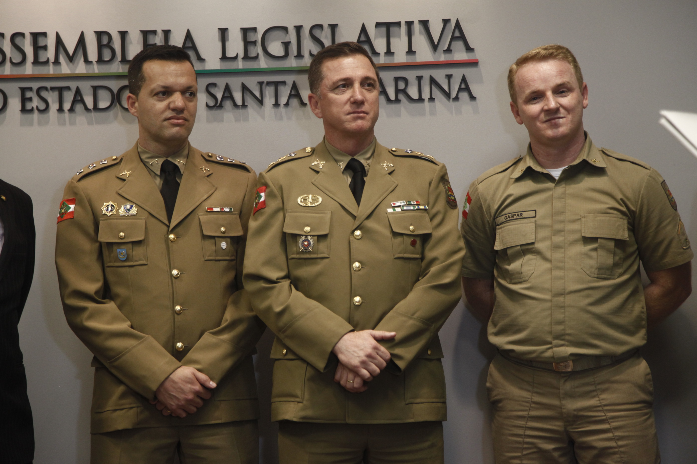 Homenagem aos Policiais Militares.
