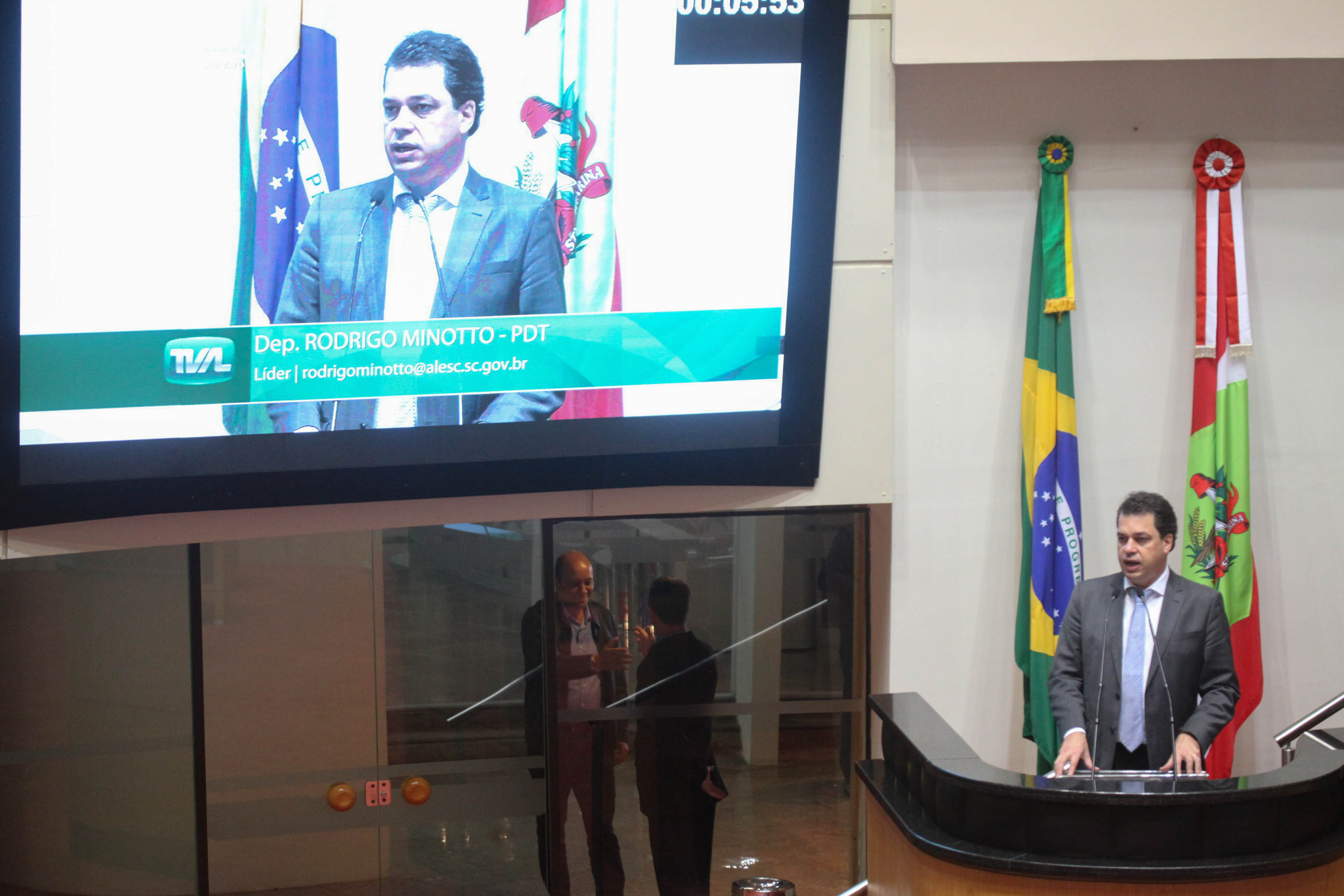 Deputado Rodrigo Minotto (PDT). Sessão Ordinária.