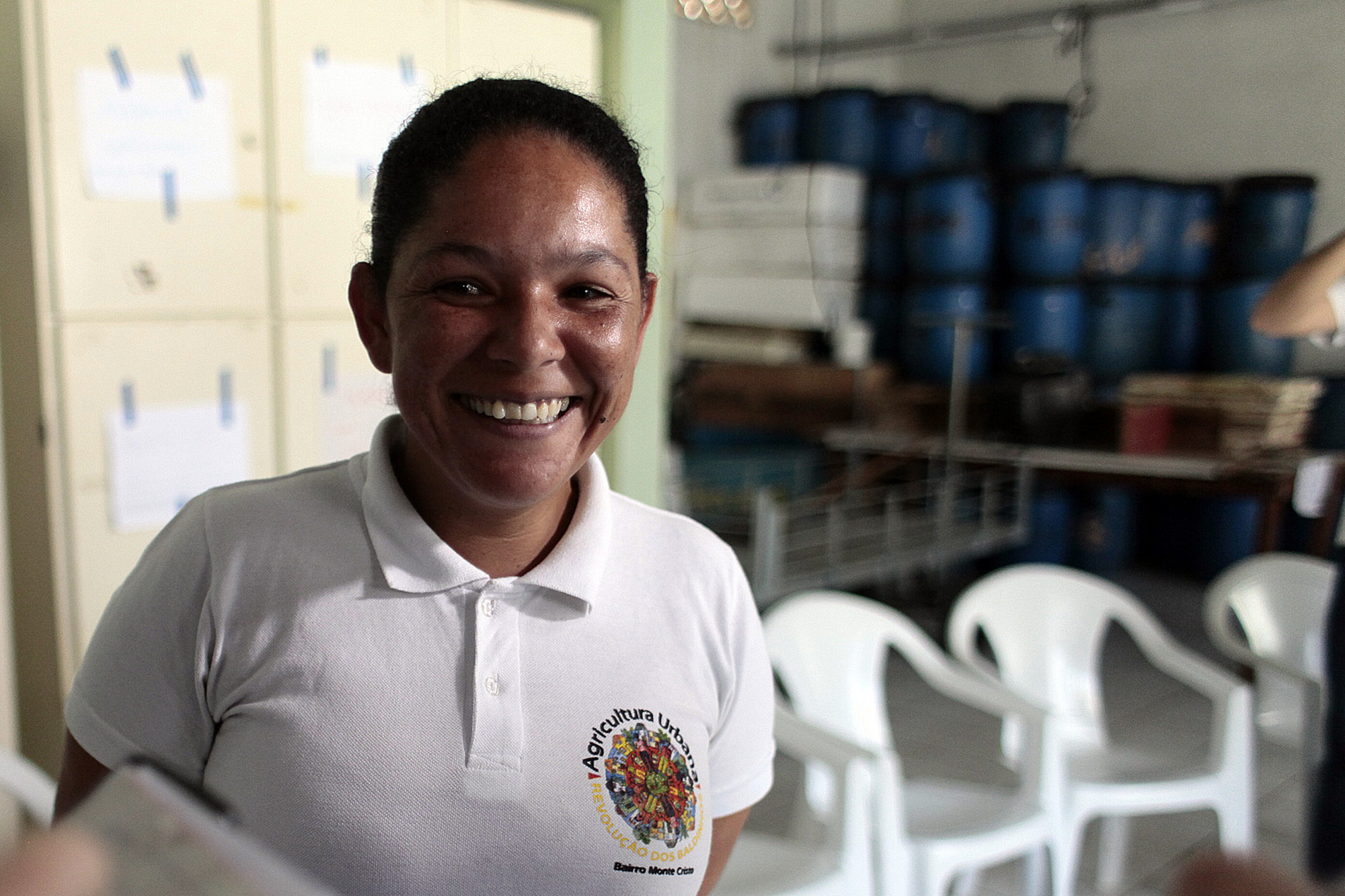 Ana Karolina da Conceição, coordenadora comunitária do projeto Revolução dos Baldinhos.
