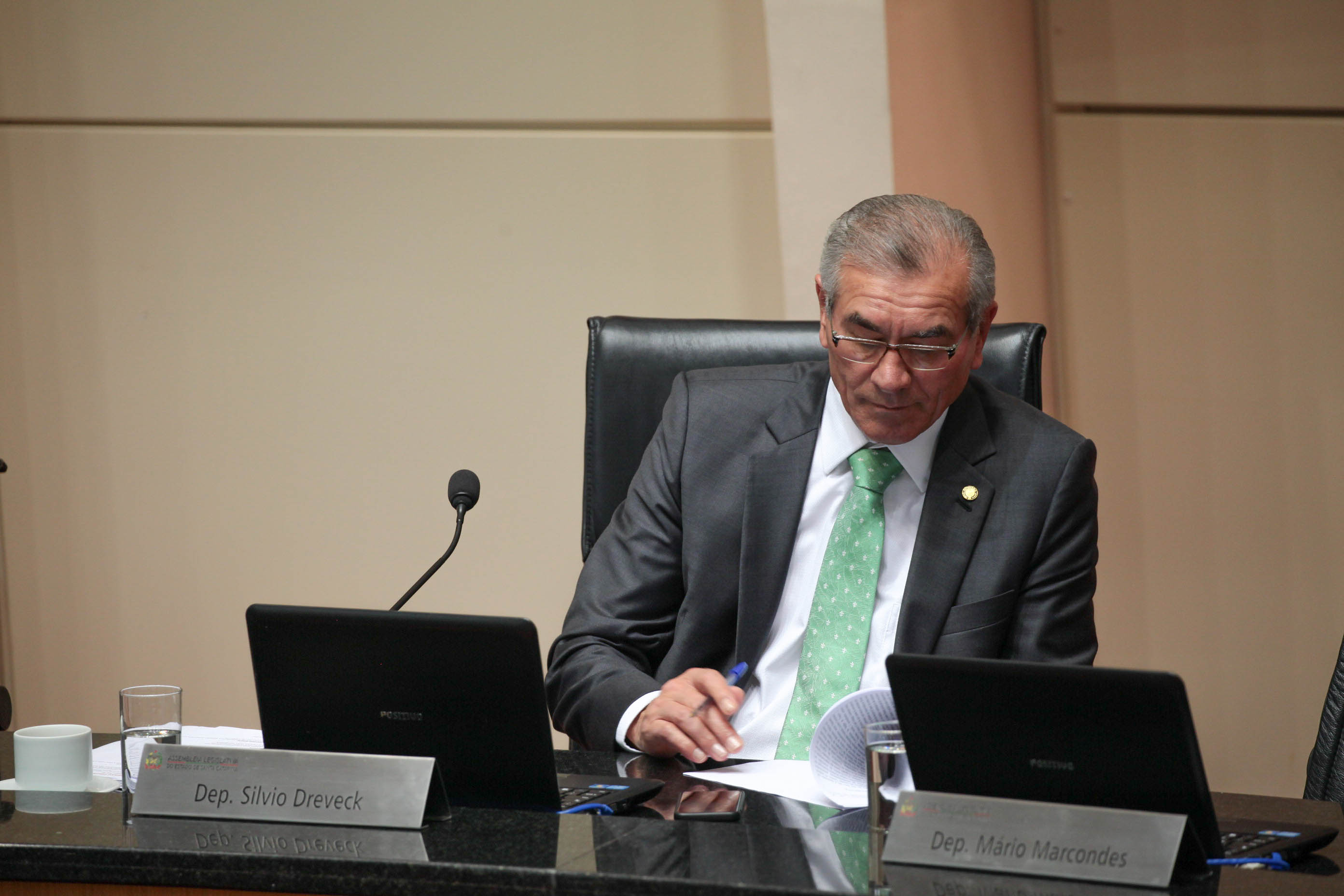 Deputado Silvio Dreveck (PP). Sessão Plenária. Foto: Karina Ferreira / Agência AL