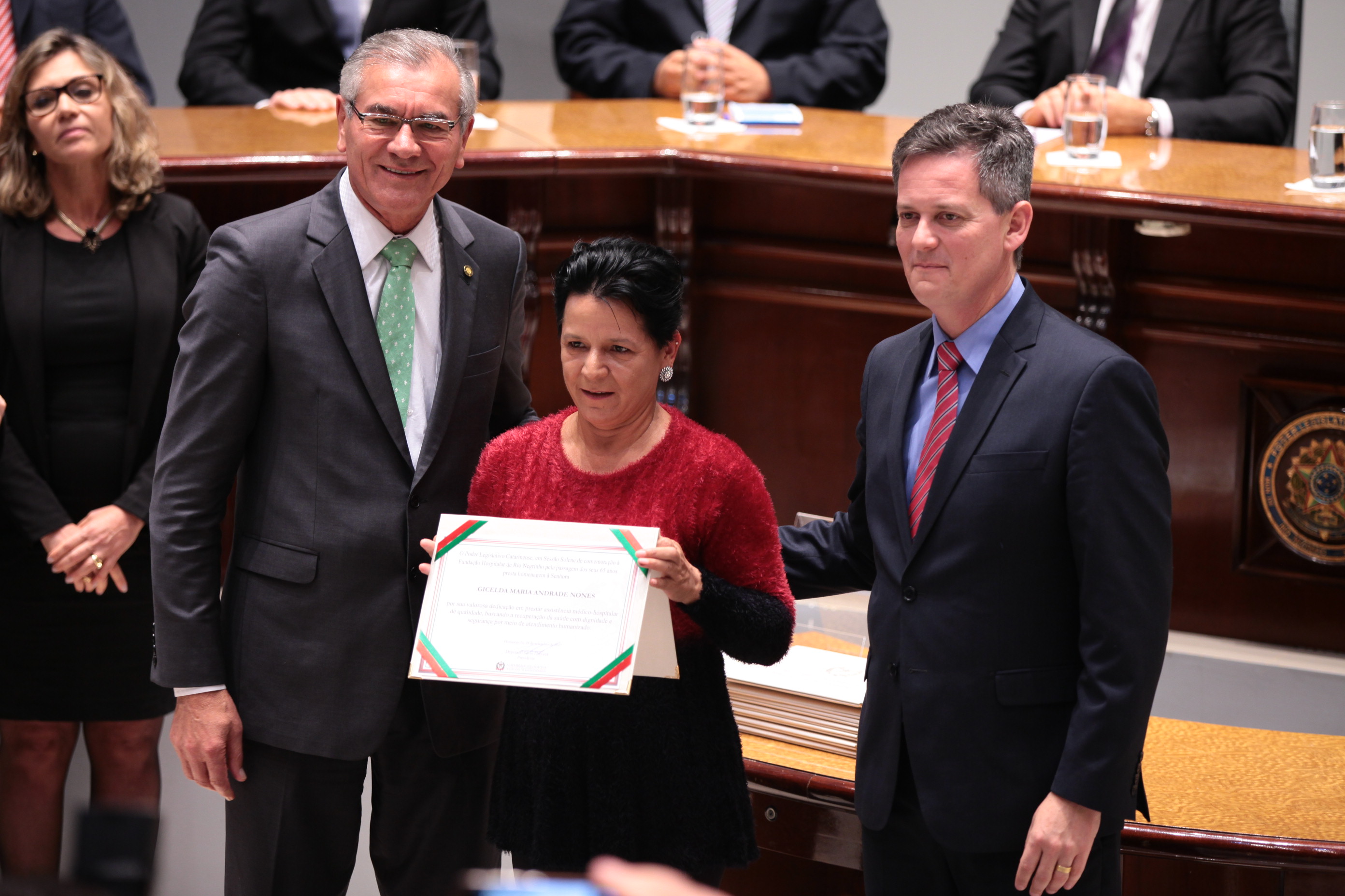 Sessão Solene 65 Anos da Fundação Hospitalar Rio Negrinho.