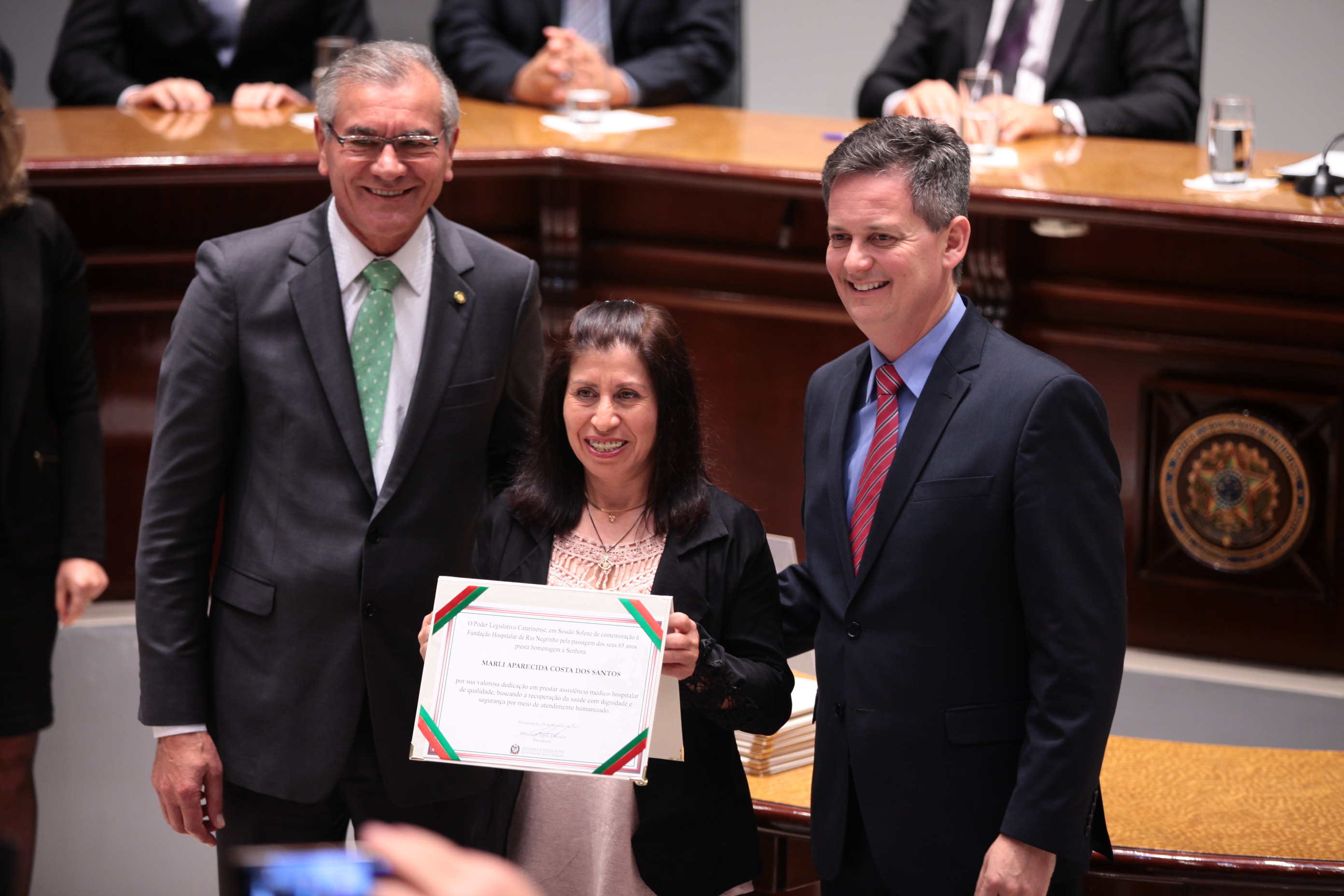 Sessão Solene 65 Anos da Fundação Hospitalar Rio Negrinho.