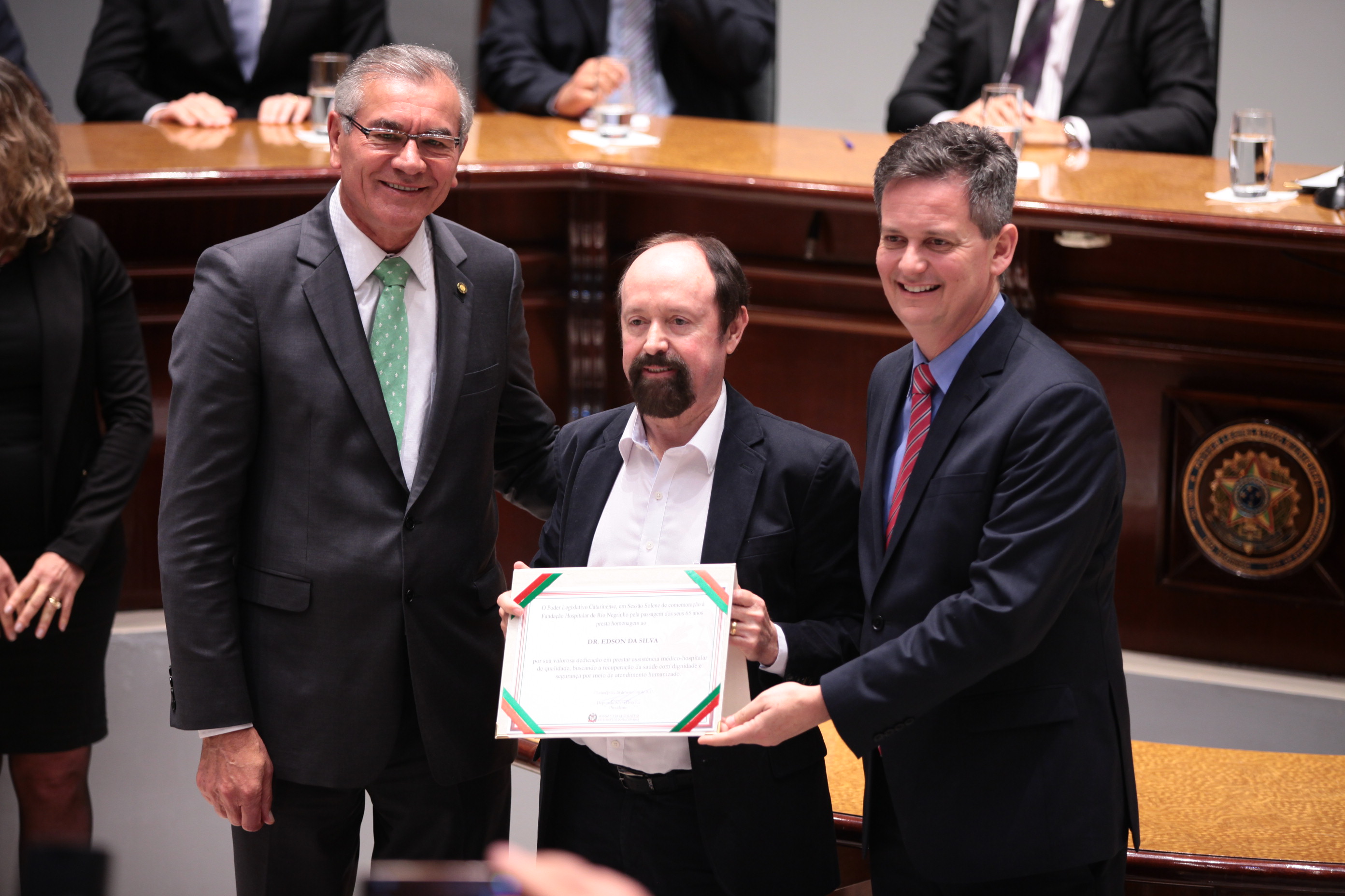 Sessão Solene 65 Anos da Fundação Hospitalar Rio Negrinho.