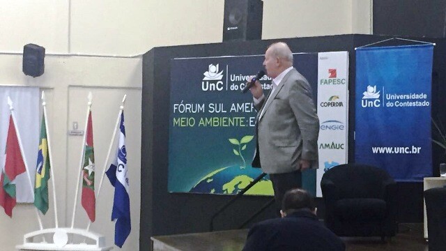 Deputado defendeu o Orçamento Impositivo em palestra para alunos do Curso de Direito da Universidade do Contestado, em Concórdia.