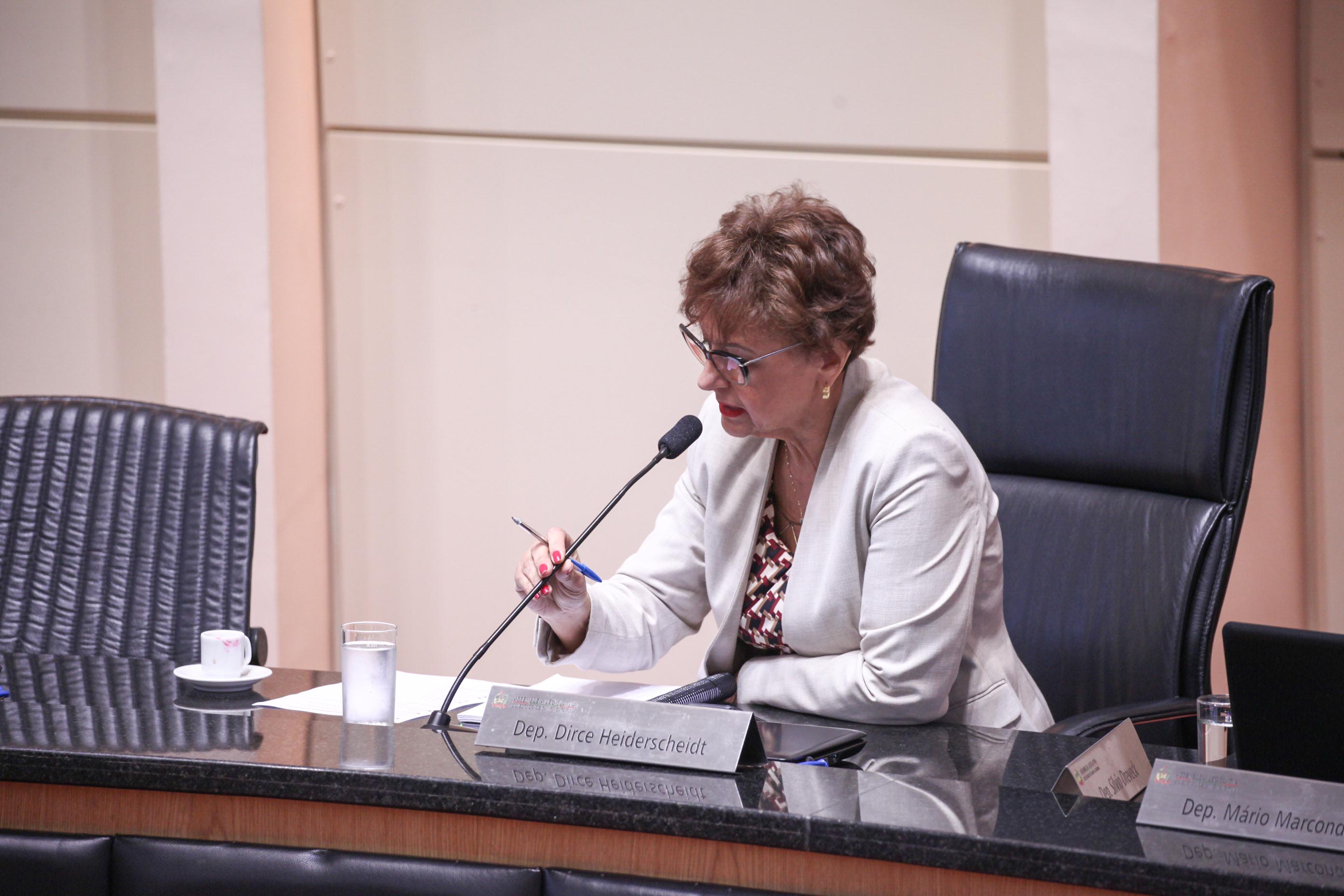 Deputada Dirce Heiderscheidt (PMDB). Sessão Ordinária. Foto: Karina Ferreira / Agência AL