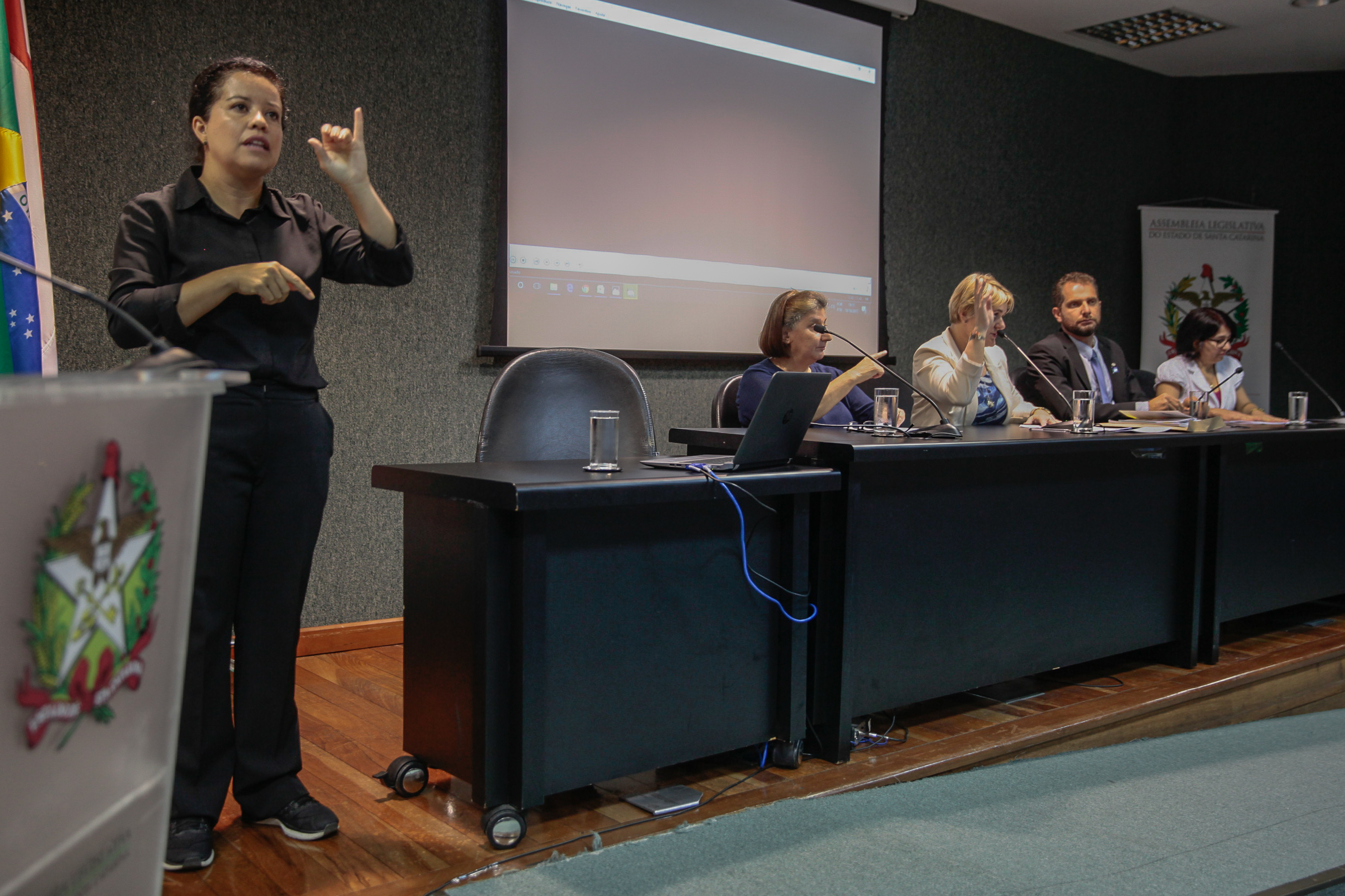 Audiência Pública sobre Acessibilidade no Atendimento ao Cidadão Surdo pela Língua Brasileira de Sinais.