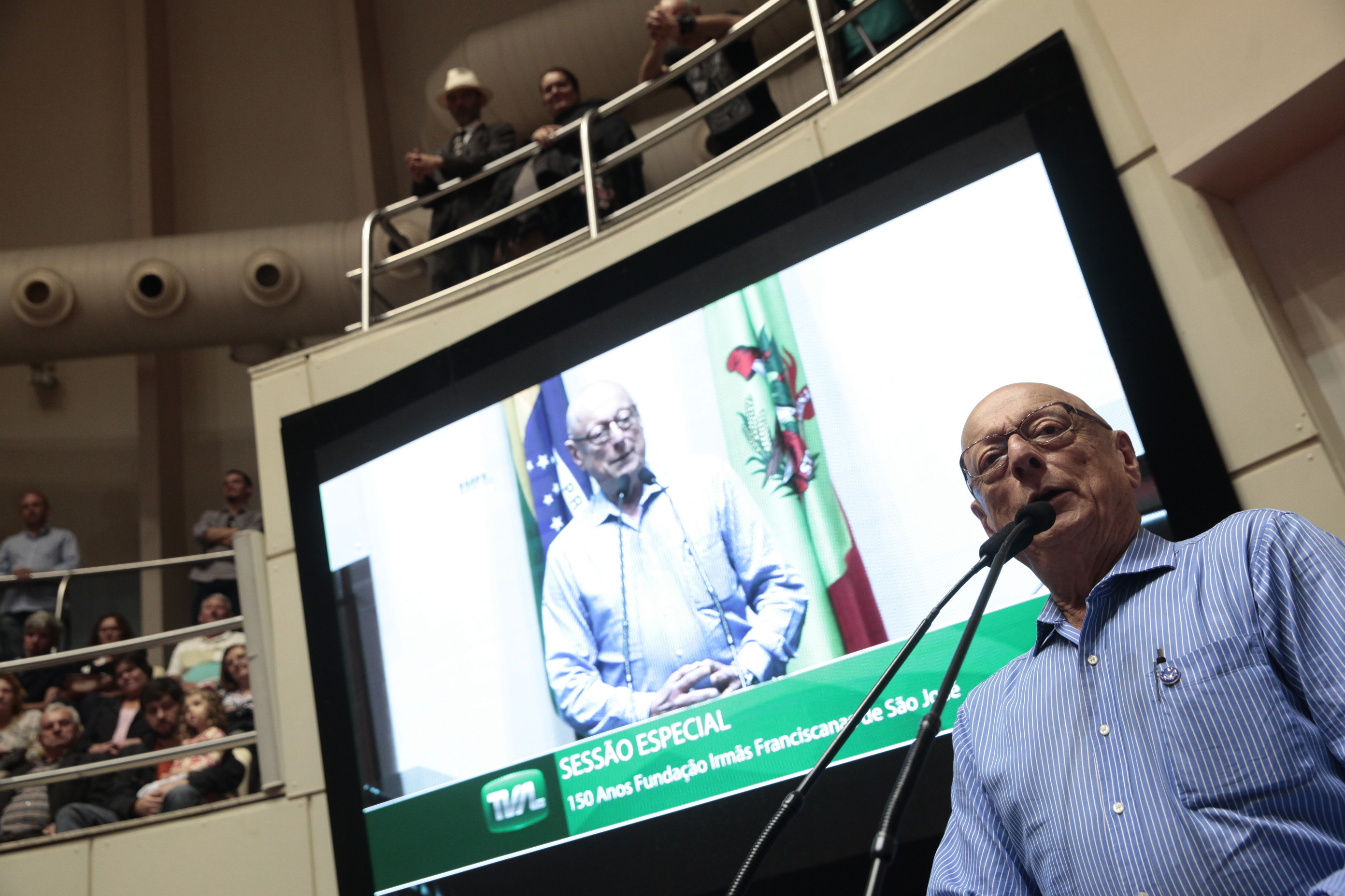 Sessão especial em homenagem à passagem dos 150 anos de fundação da Congregação das Irmãs Franciscanas em São José e 90 Anos em Angelina.