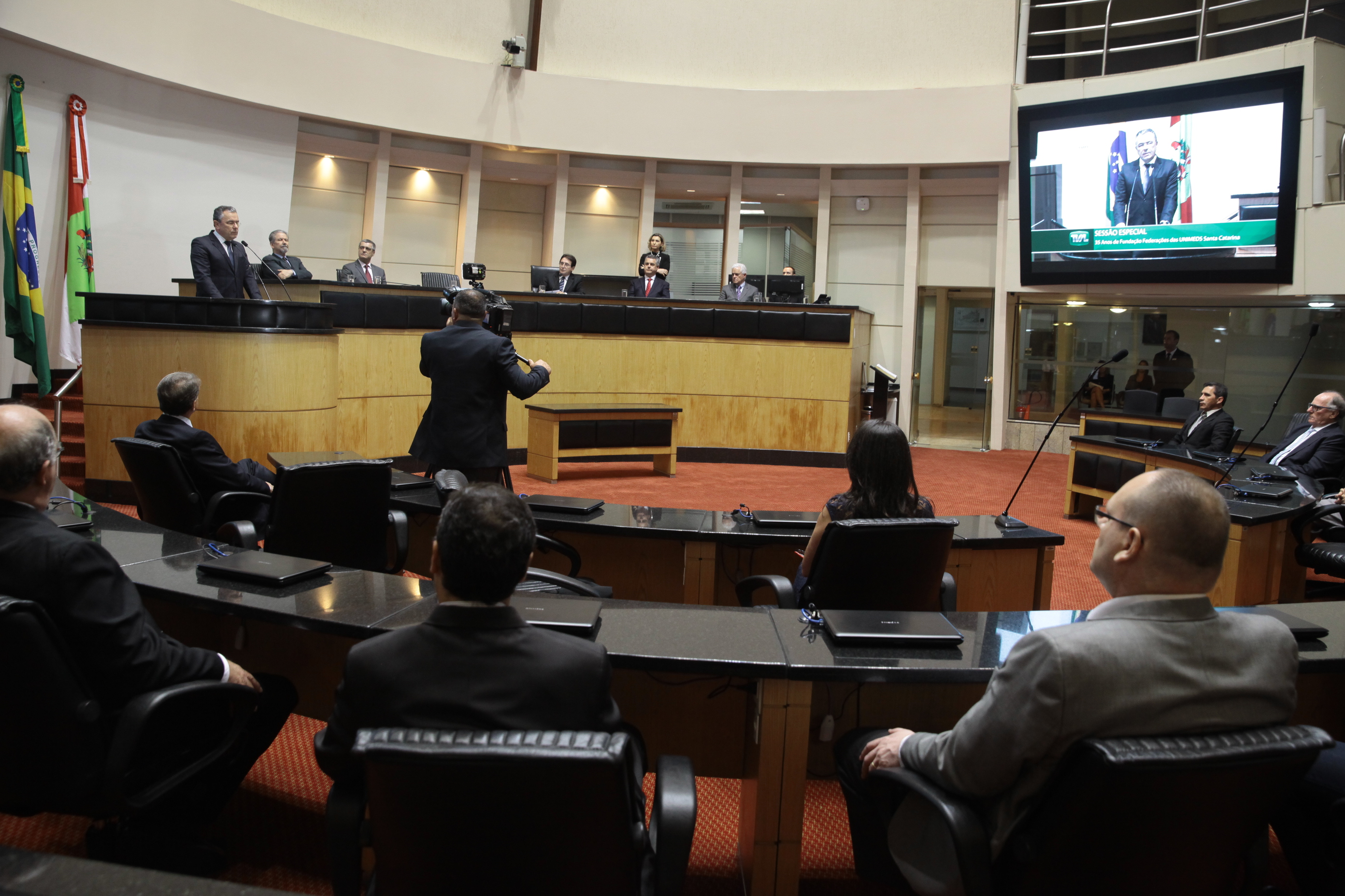 Sessão Especial em homenagem dos 35 anos da Unimed SC