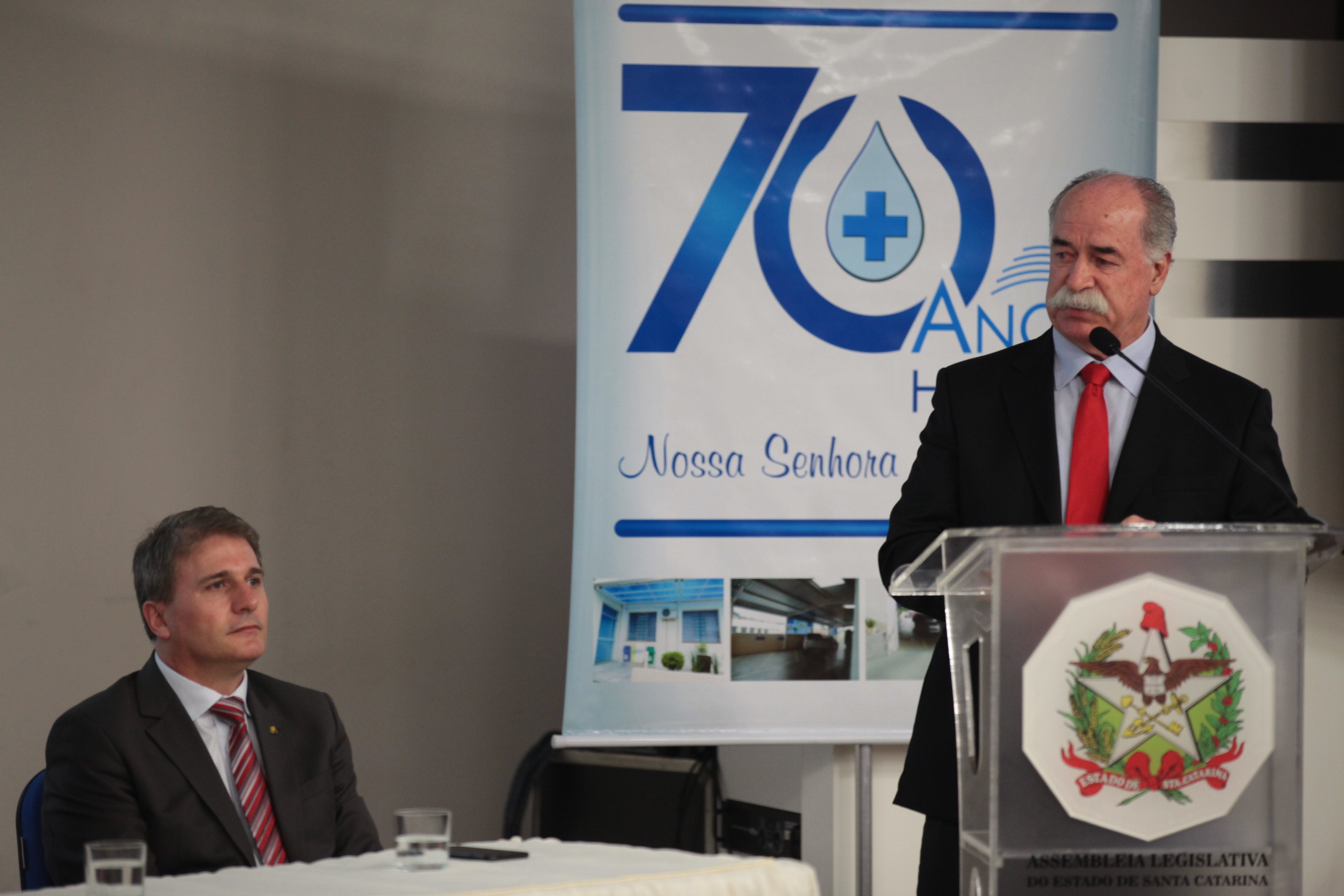 Sessão Solene em comemoração aos 70 anos de fundação do Hospital Nossa Senhora das Dores - Capinzal/SC.