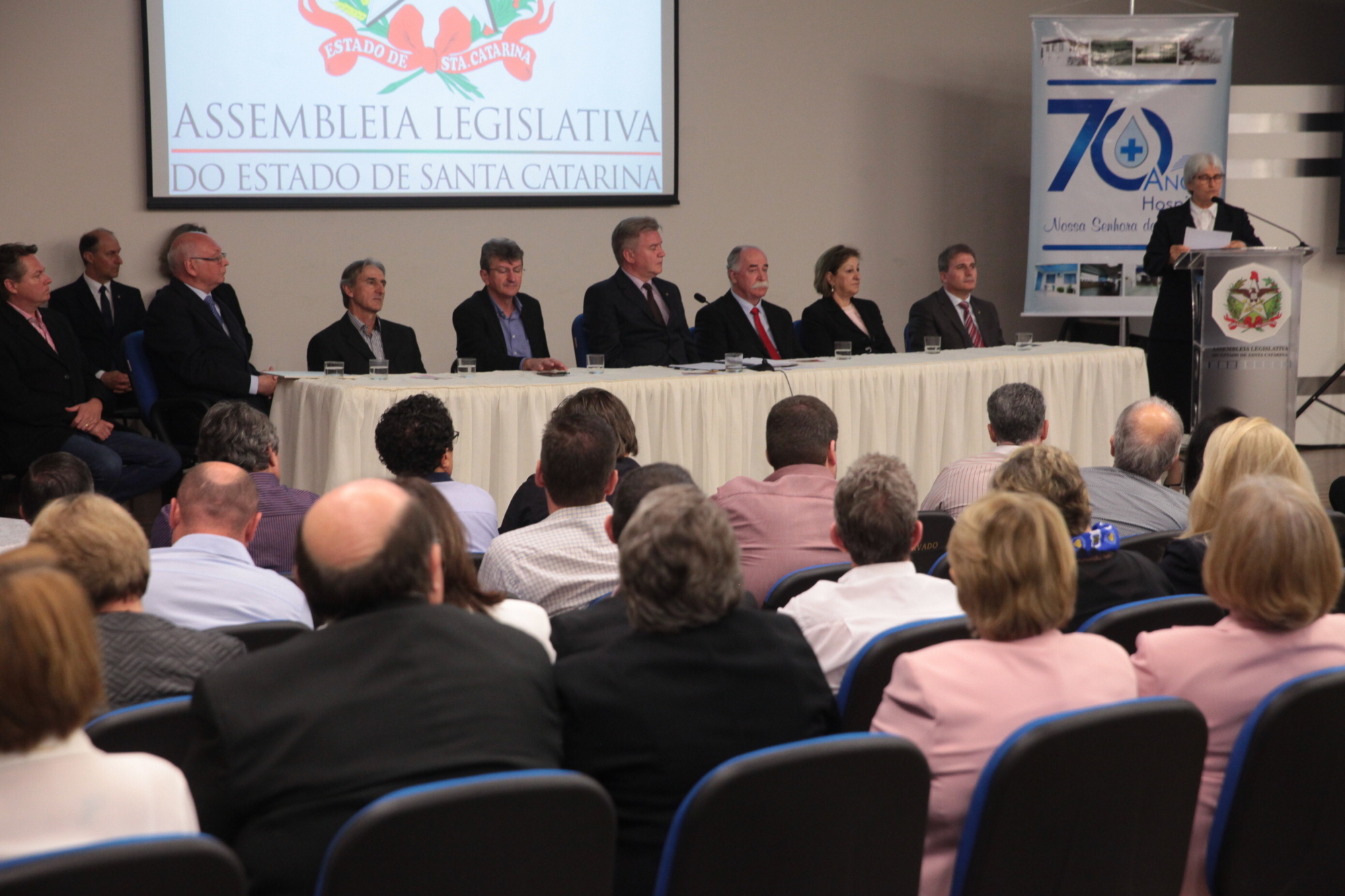 Parlamento comemora 70 anos do Hospital Nossa Senhora das Dores, em Capinzal