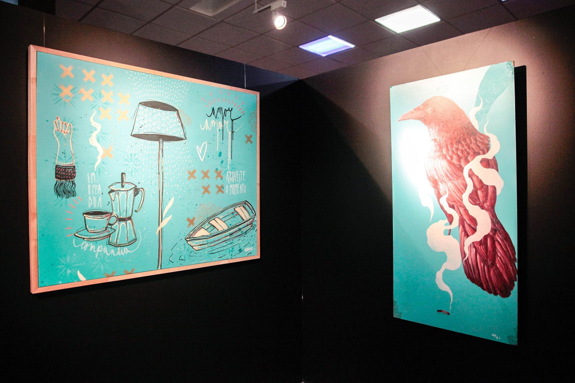 Exposição “Meu mundo”, de Digo Cardoso, traz 17 obras inspiradas na cultura urbana
