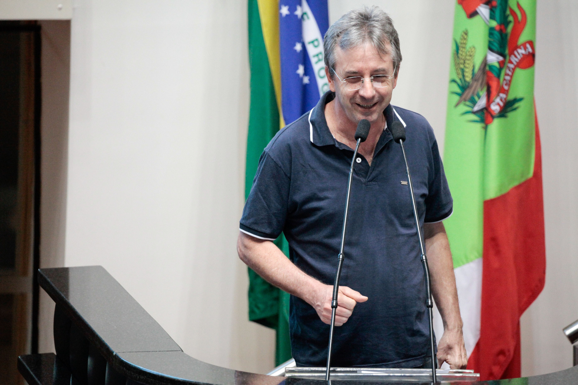 Dirigente destaca os 35 anos de criação do Sindicato dos Bancários de Chapecó