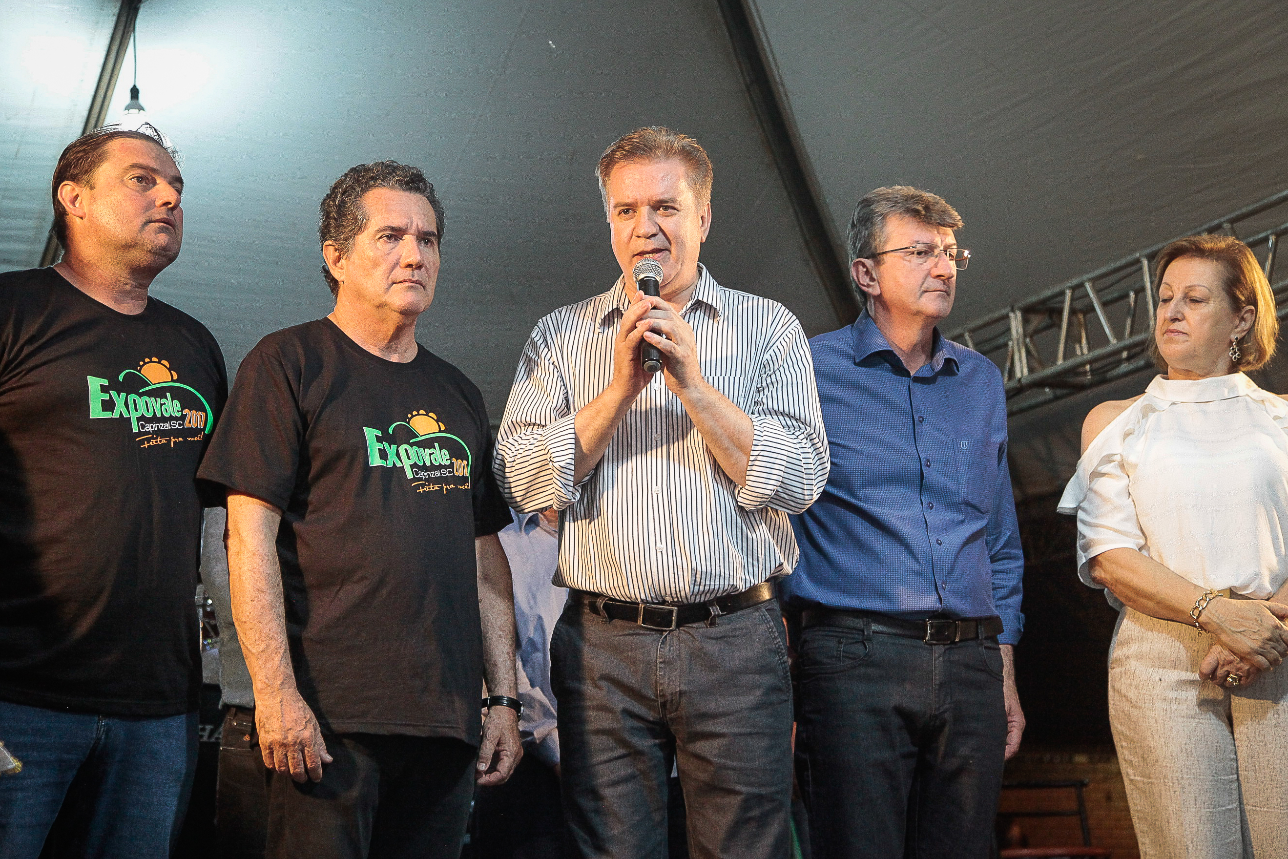 Abertura oficial da Expovale Capinzal 2017. Deputado Estadual César Valduga.
