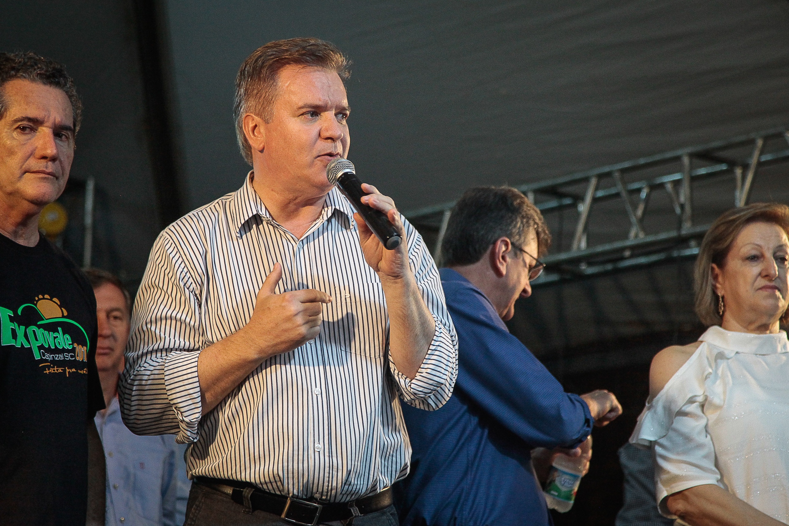 Abertura oficial da Expovale Capinzal 2017. Deputado Estadual César Valduga.