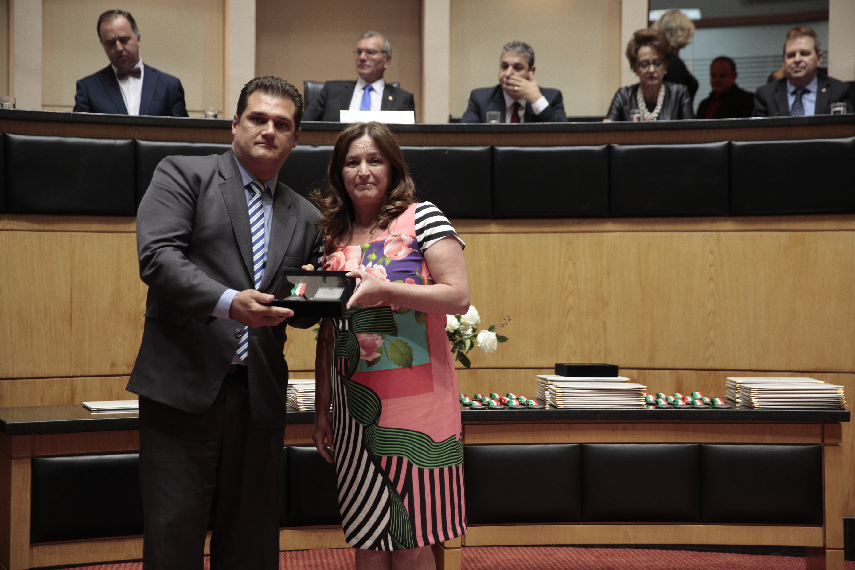 Sessão Solene de Concessão da Comenda do Legislativo Catarinense. Foto: Fábio Queiroz