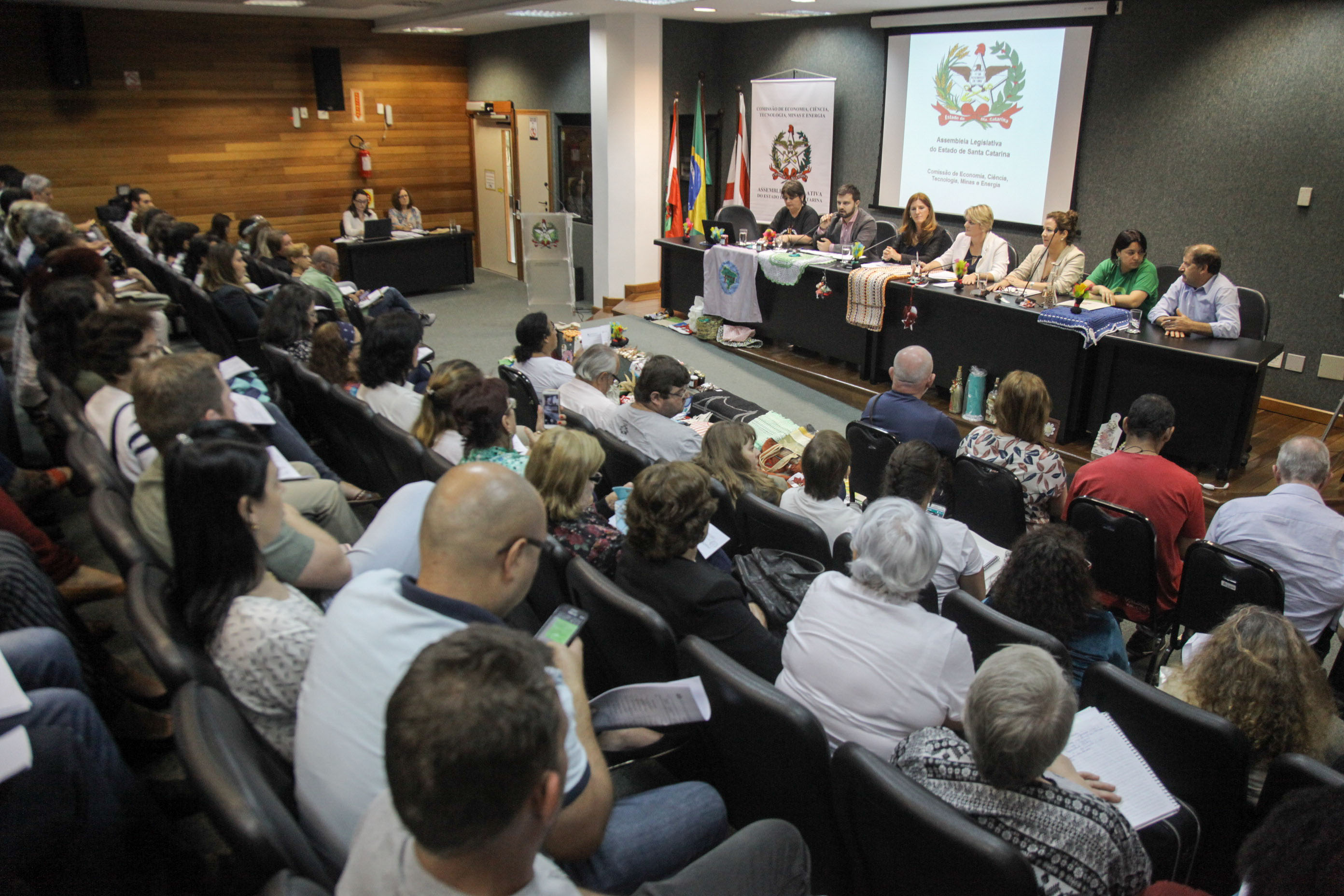 Audiência Pública sobre a Política de Economia Solidária em SC.