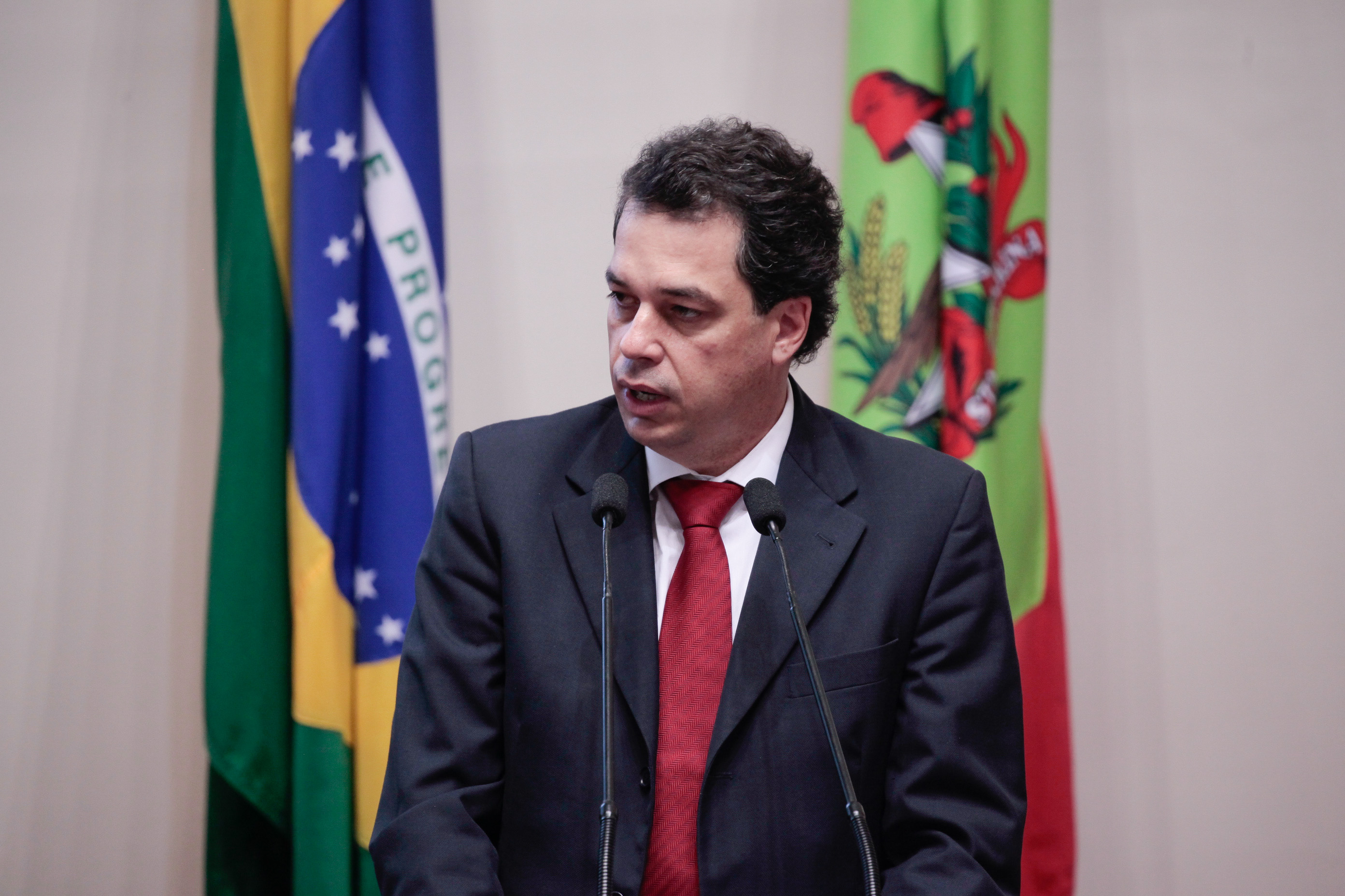 Deputado Rodrigo Minotto (PDT). Sessão Ordinária. Foto: Karina Ferreira / Agência AL